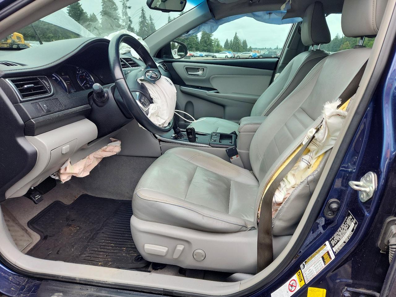 2015 Toyota Camry Hybrid Xle Blue vin: 4T1BD1FK3FU172886