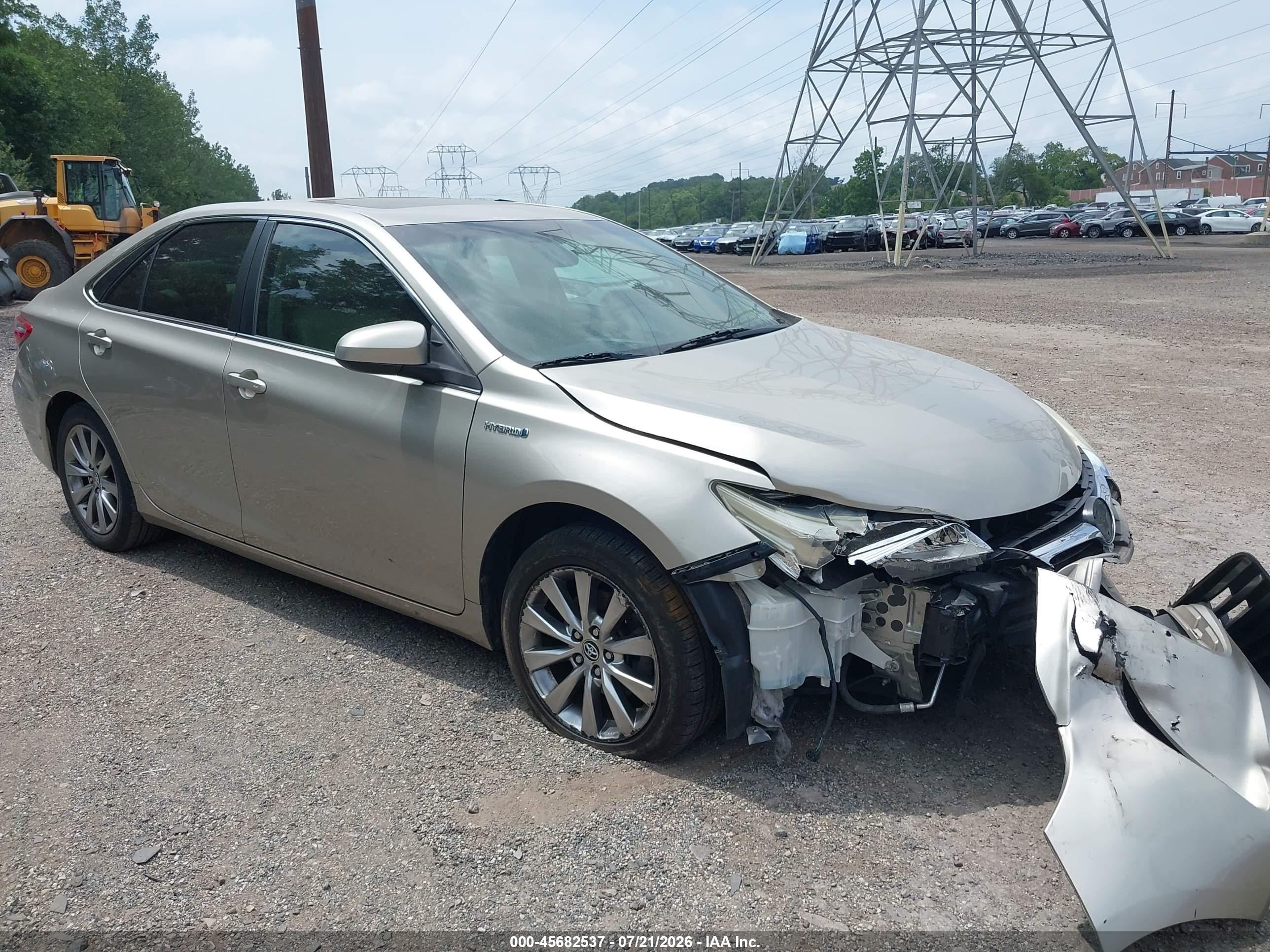 2015 Toyota Camry Hybrid Xle Gold vin: 4T1BD1FK3FU173455