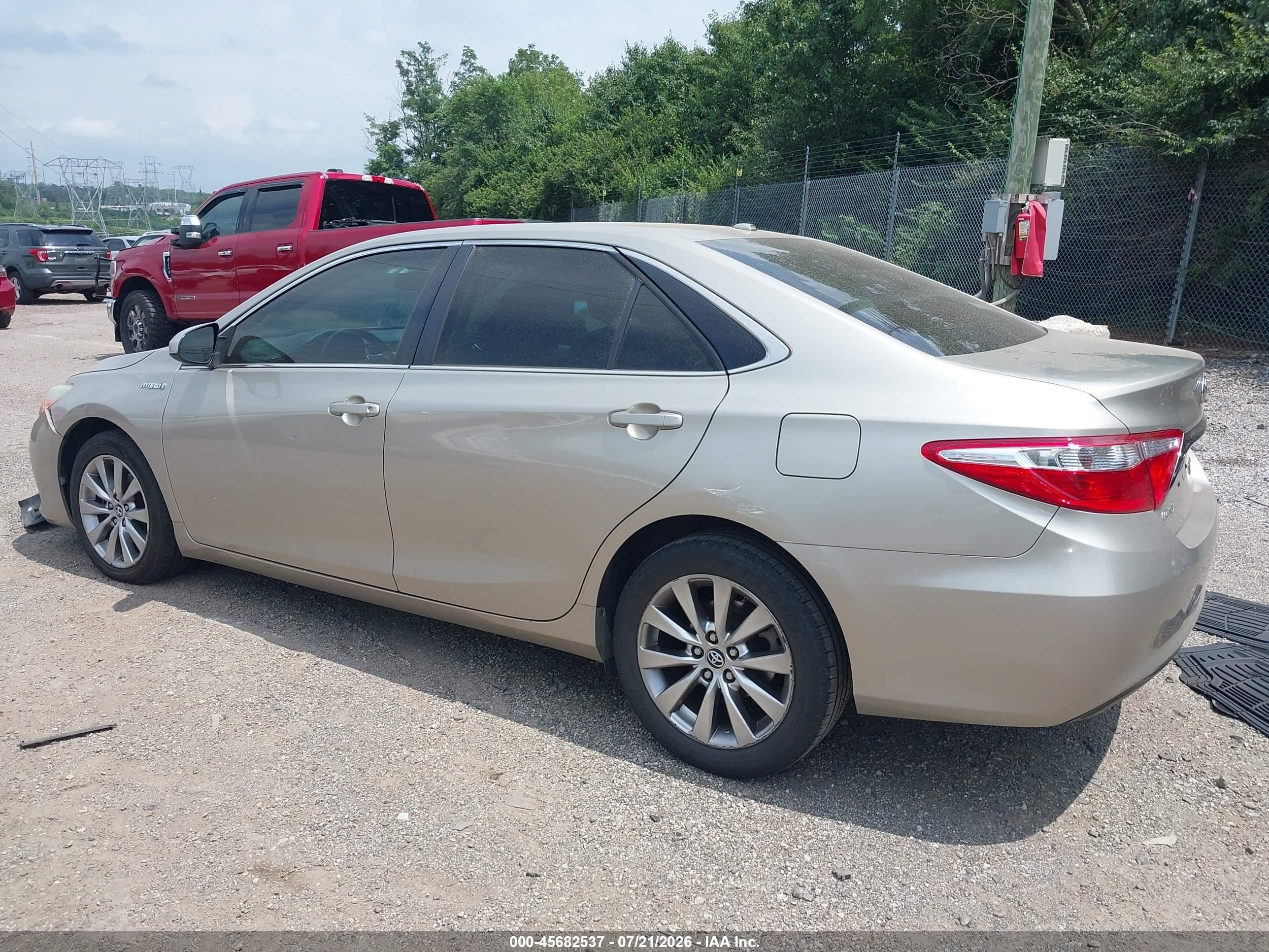 2015 Toyota Camry Hybrid Xle Gold vin: 4T1BD1FK3FU173455
