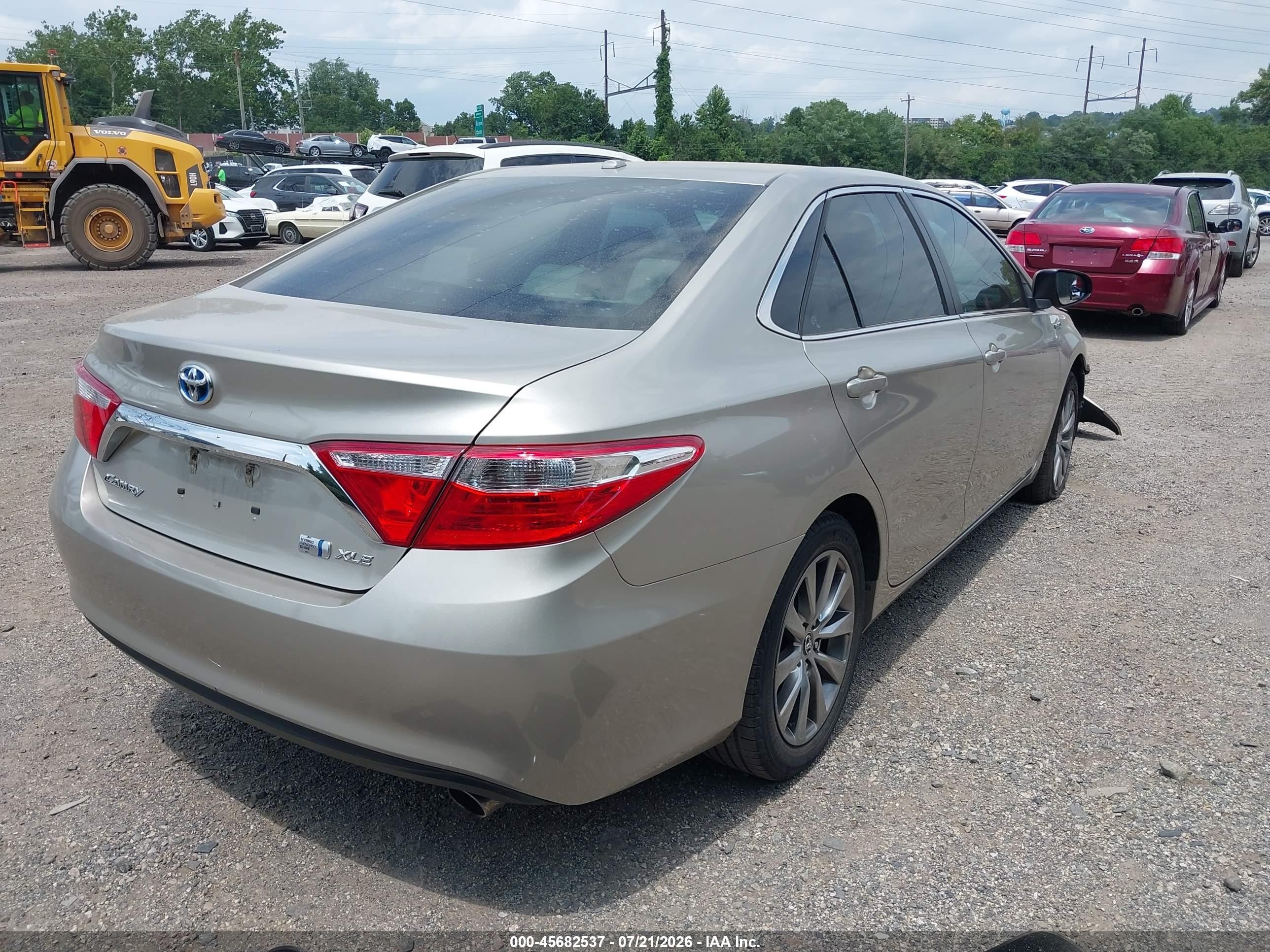 2015 Toyota Camry Hybrid Xle Gold vin: 4T1BD1FK3FU173455