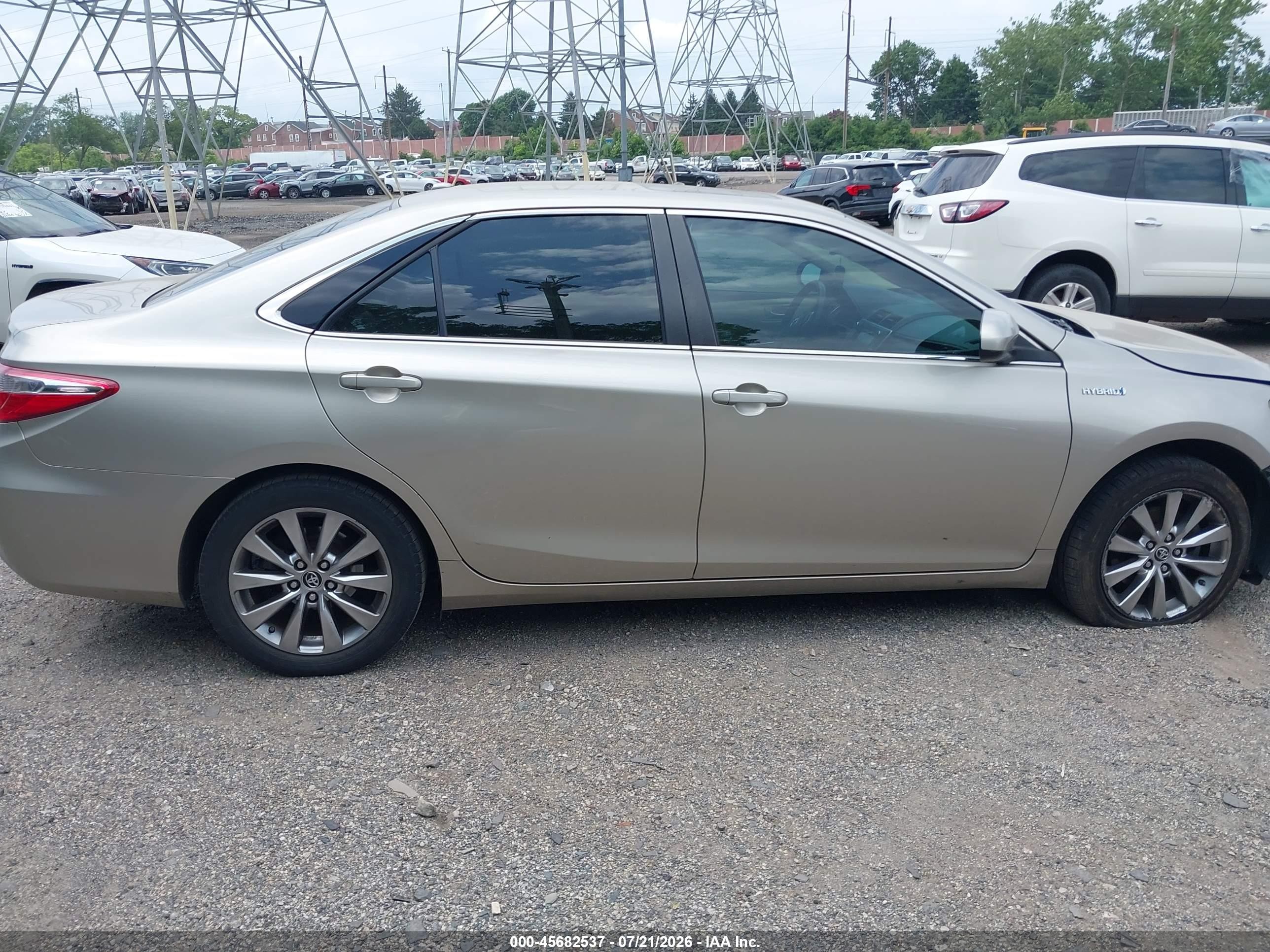 2015 Toyota Camry Hybrid Xle Gold vin: 4T1BD1FK3FU173455