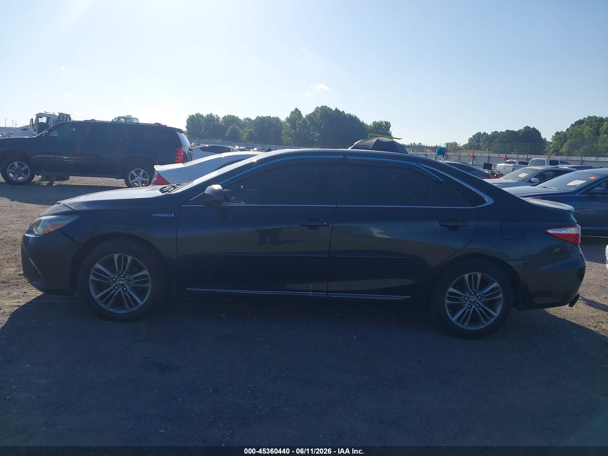2017 Toyota Camry Hybrid Se Зеленый vin: 4T1BD1FK3HU217862