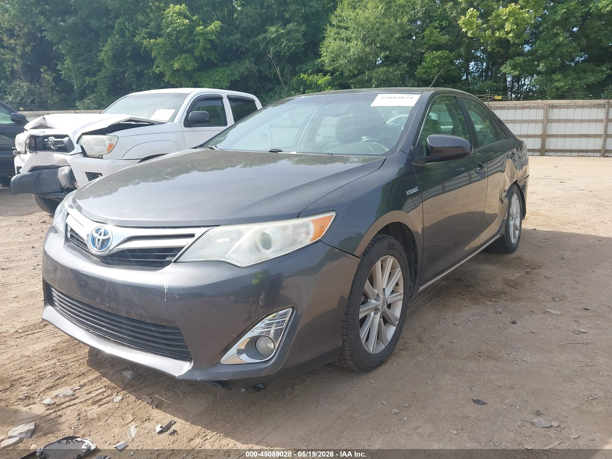 2012 Toyota Camry Hybrid Xle Gray vin: 4T1BD1FK4CU009515