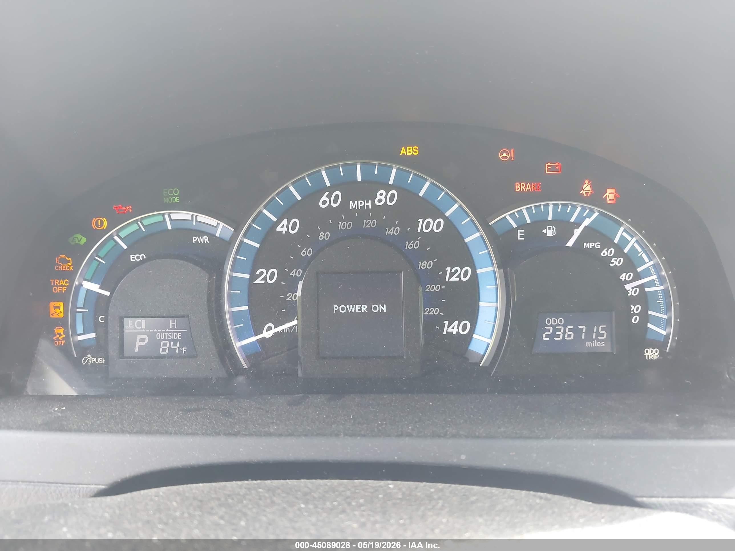2012 Toyota Camry Hybrid Xle Gray vin: 4T1BD1FK4CU009515