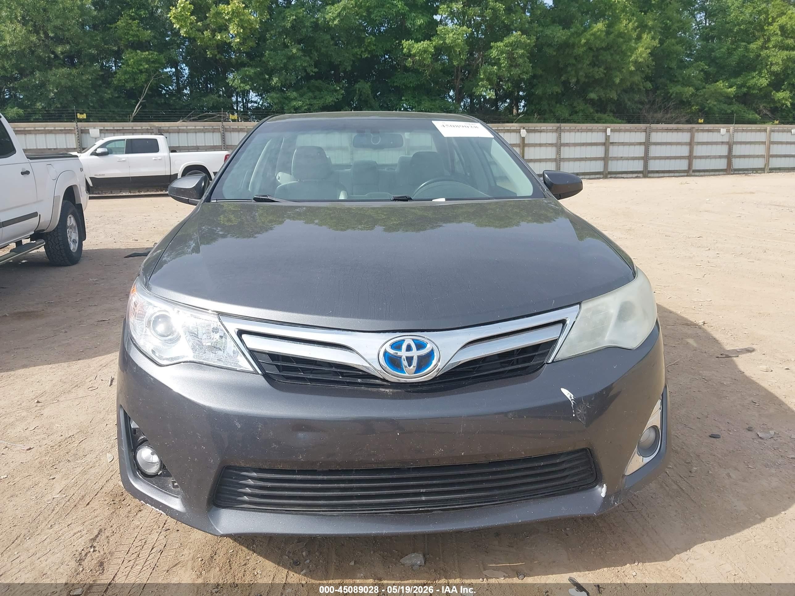 2012 Toyota Camry Hybrid Xle Gray vin: 4T1BD1FK4CU009515