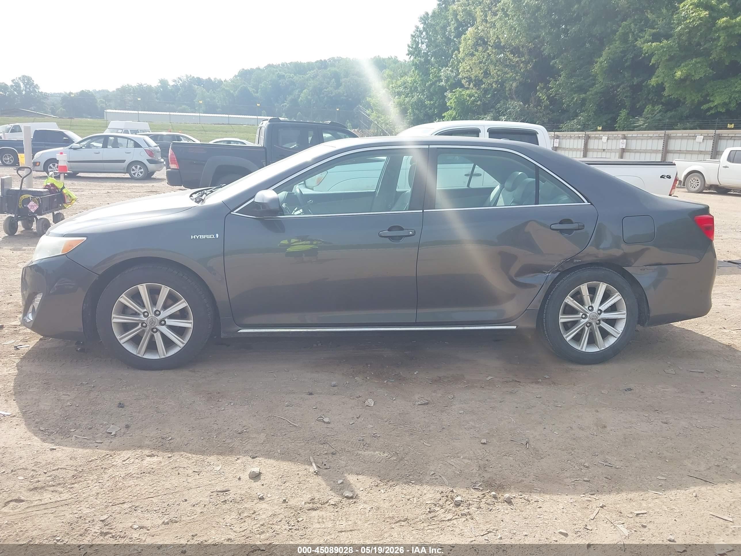 2012 Toyota Camry Hybrid Xle Gray vin: 4T1BD1FK4CU009515