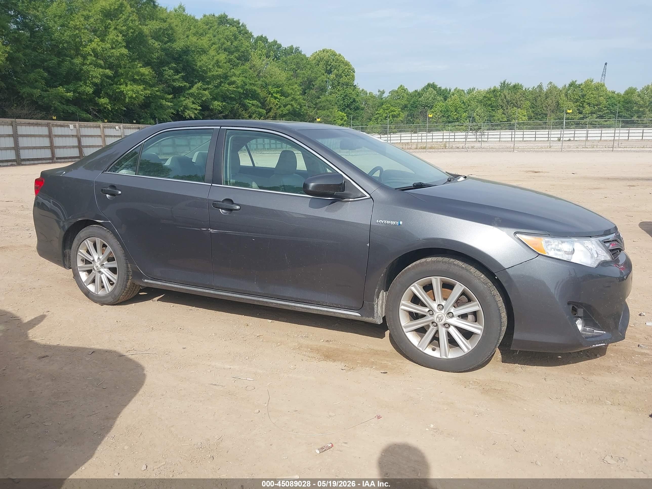 2012 Toyota Camry Hybrid Xle Gray vin: 4T1BD1FK4CU009515