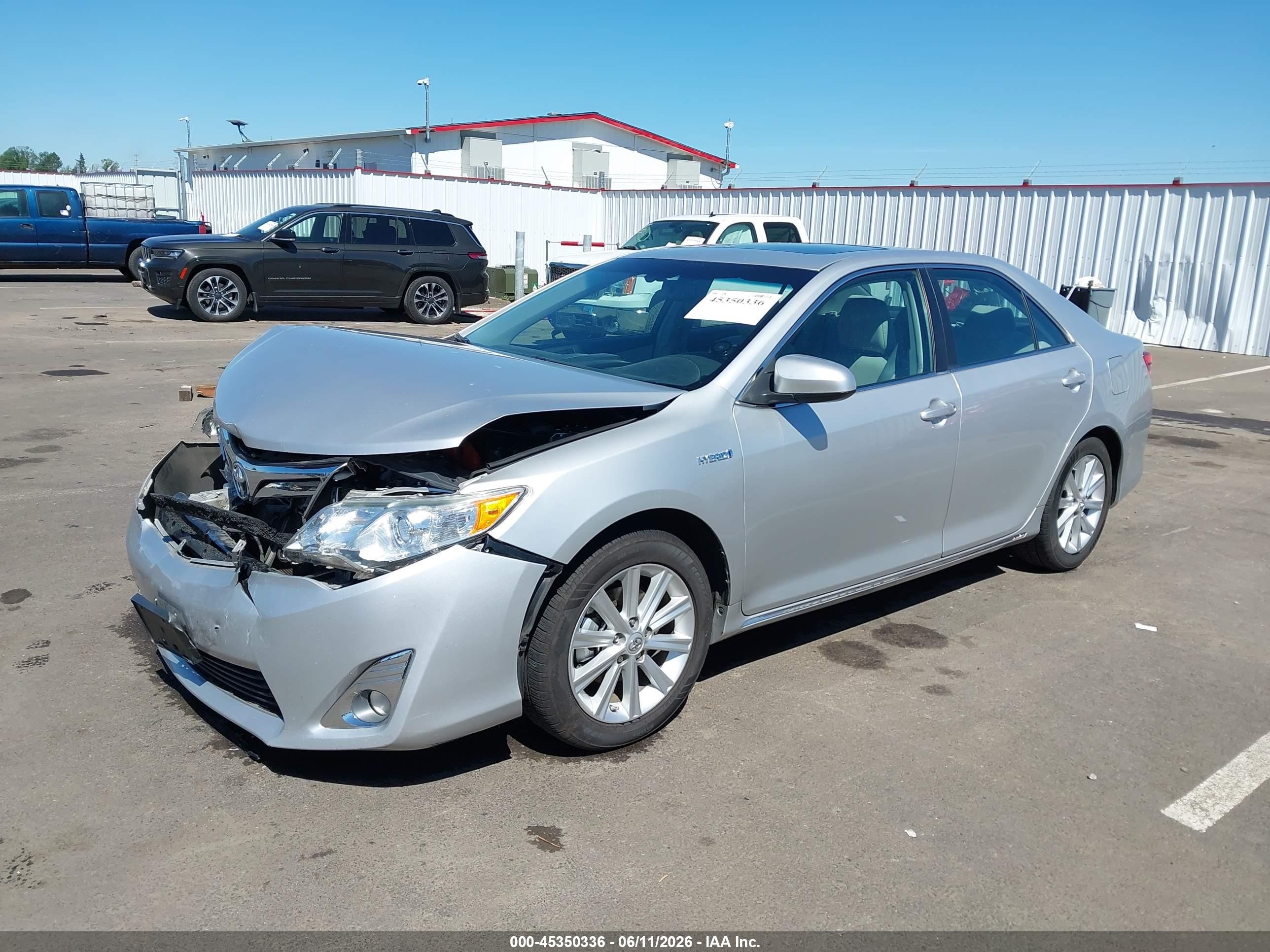 2012 Toyota Camry Hybrid Xle Silver vin: 4T1BD1FK4CU010552