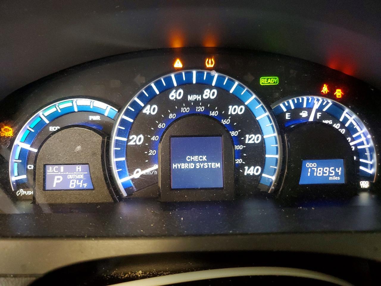 2012 Toyota Camry Hybrid Le Синий vin: 4T1BD1FK4CU013628