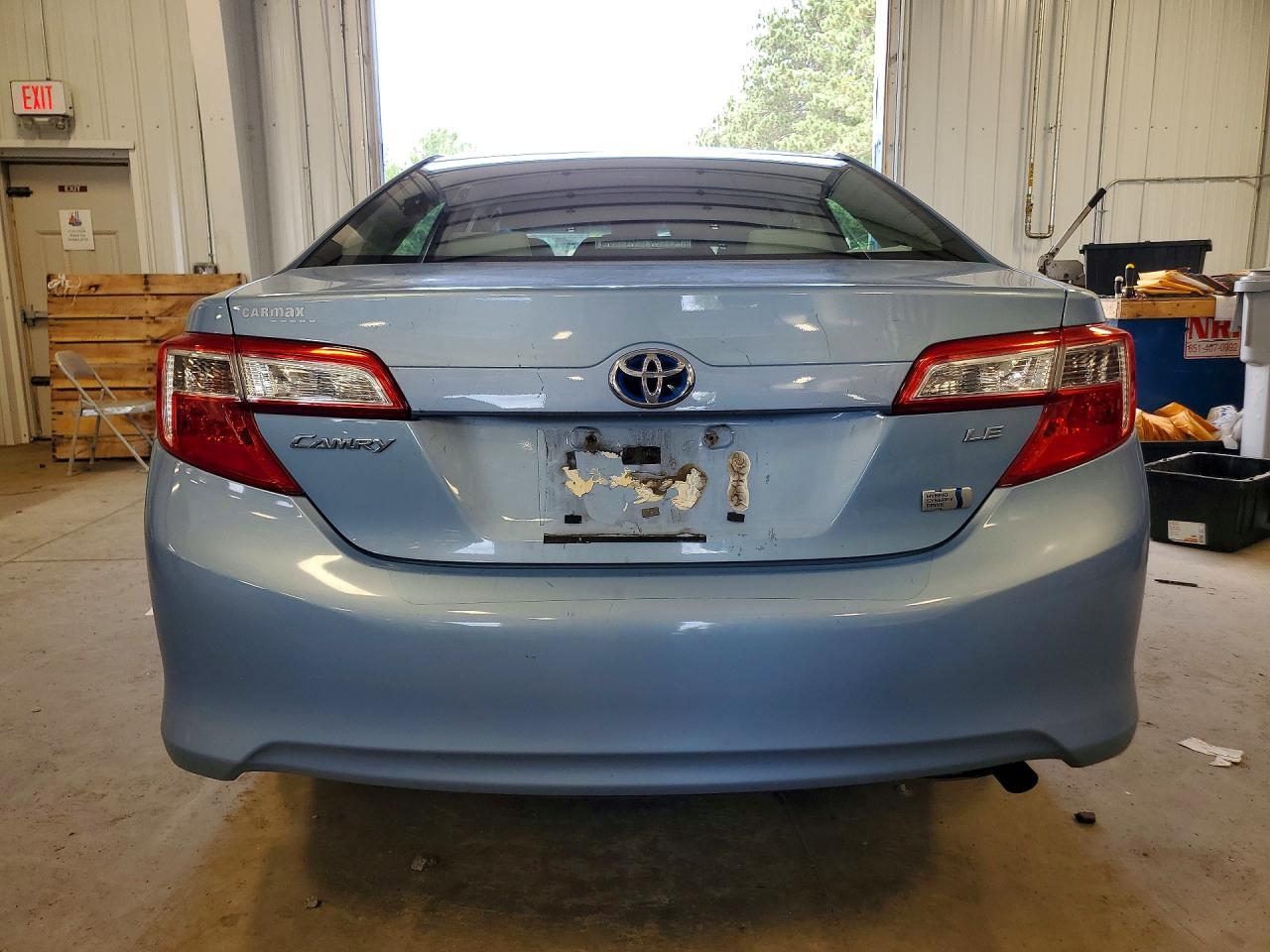 2012 Toyota Camry Hybrid Le Синий vin: 4T1BD1FK4CU013628