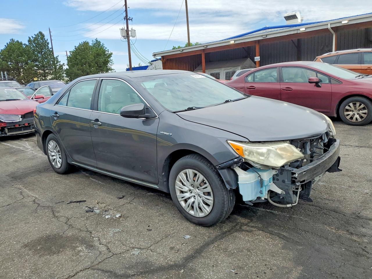 2012 Toyota Camry Hybrid Le Gray vin: 4T1BD1FK4CU013760