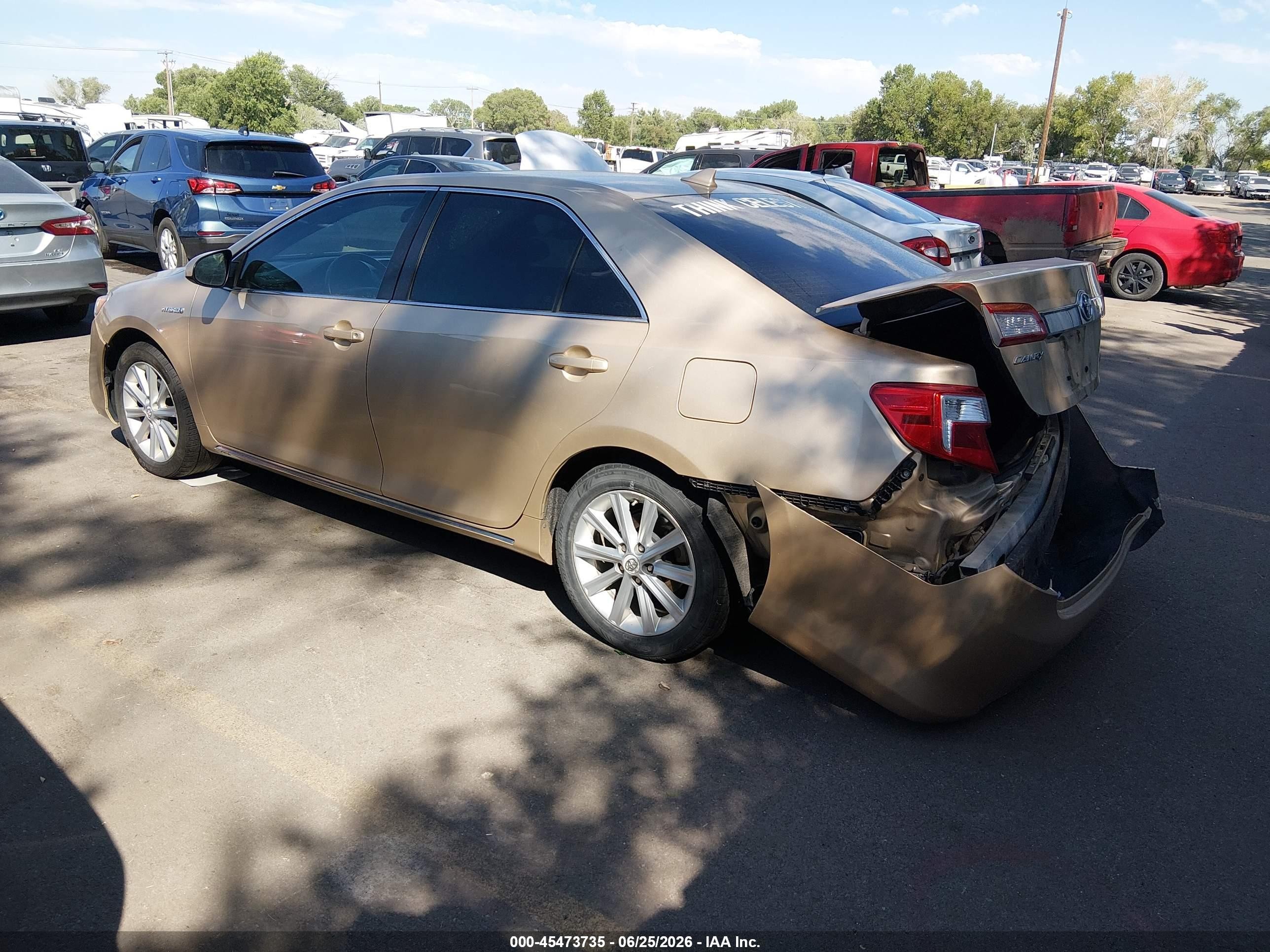 2012 Toyota Camry Hybrid Xle Gold vin: 4T1BD1FK4CU017615