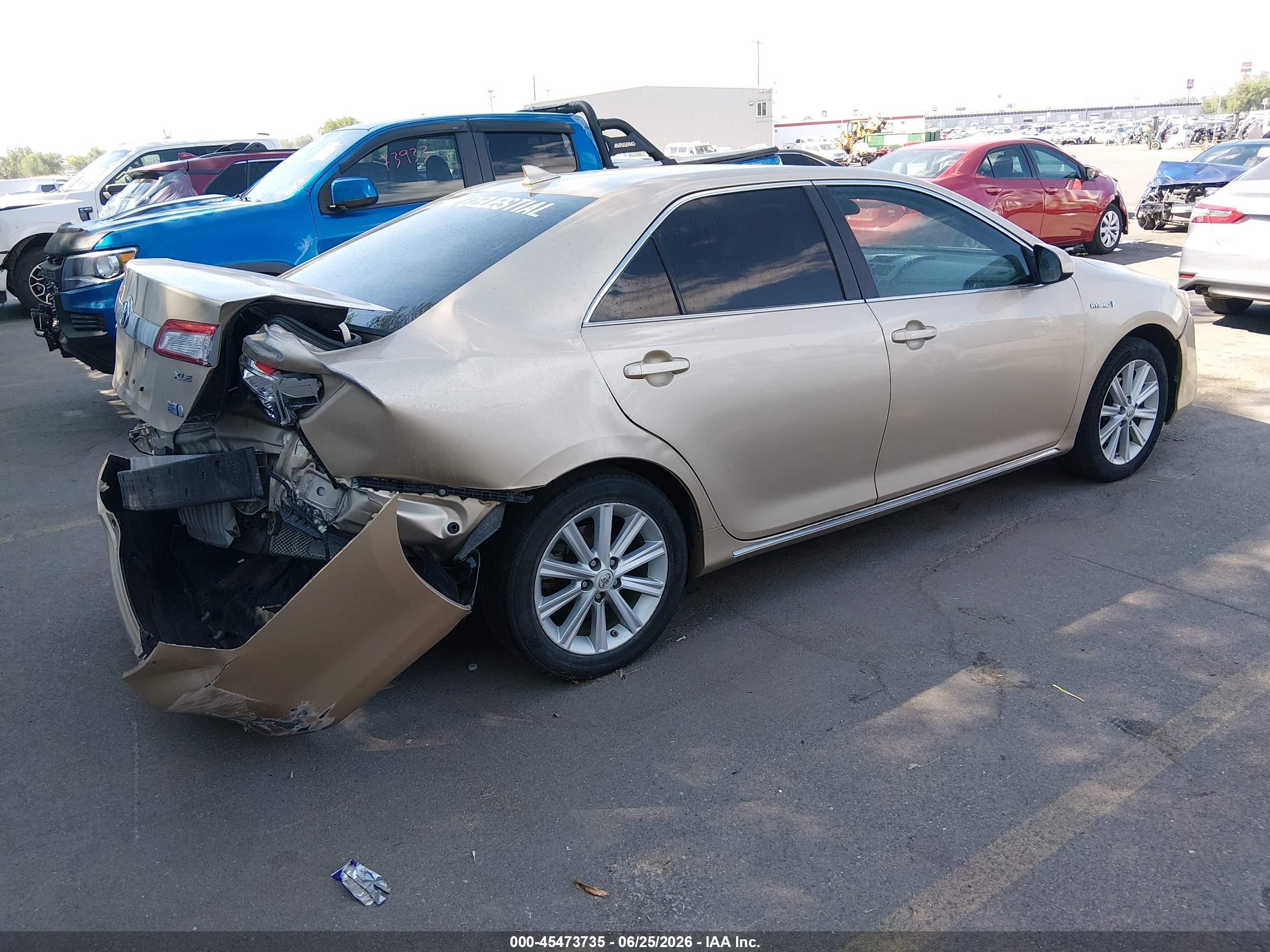 2012 Toyota Camry Hybrid Xle Gold vin: 4T1BD1FK4CU017615