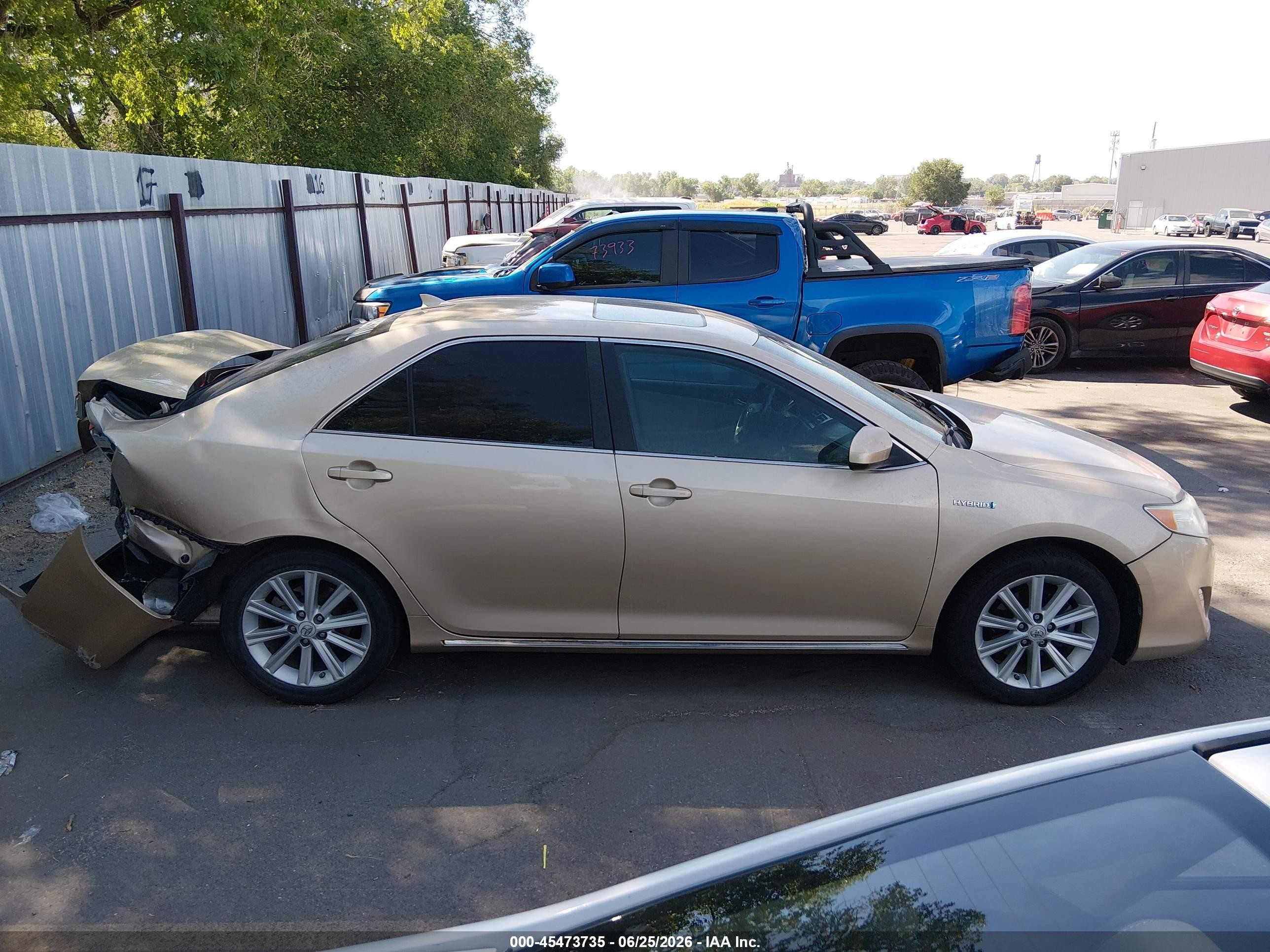 2012 Toyota Camry Hybrid Xle Gold vin: 4T1BD1FK4CU017615