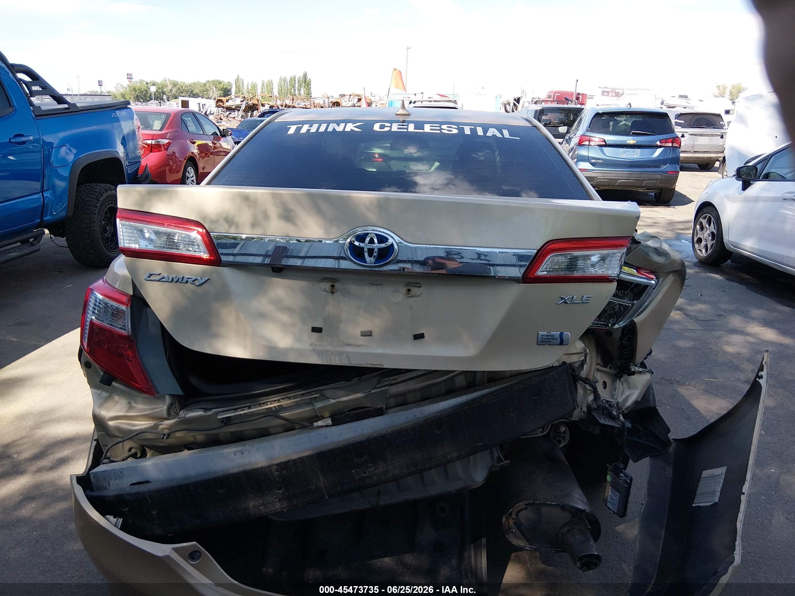 2012 Toyota Camry Hybrid Xle Gold vin: 4T1BD1FK4CU017615