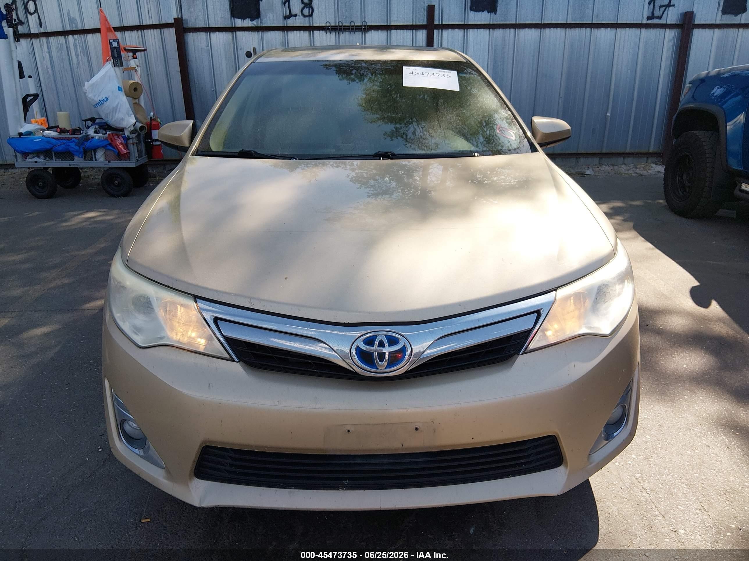 2012 Toyota Camry Hybrid Xle Gold vin: 4T1BD1FK4CU017615