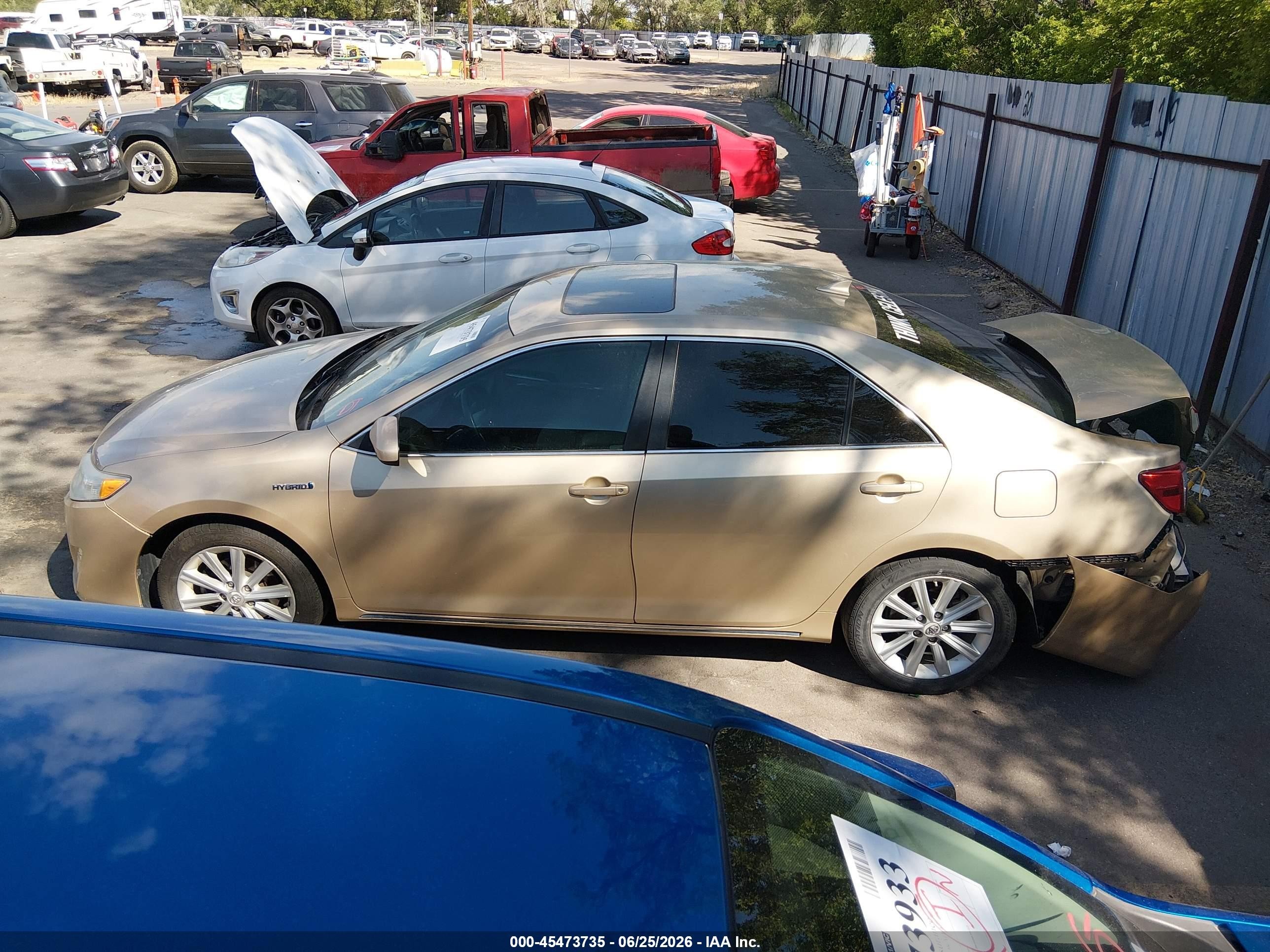 2012 Toyota Camry Hybrid Xle Gold vin: 4T1BD1FK4CU017615