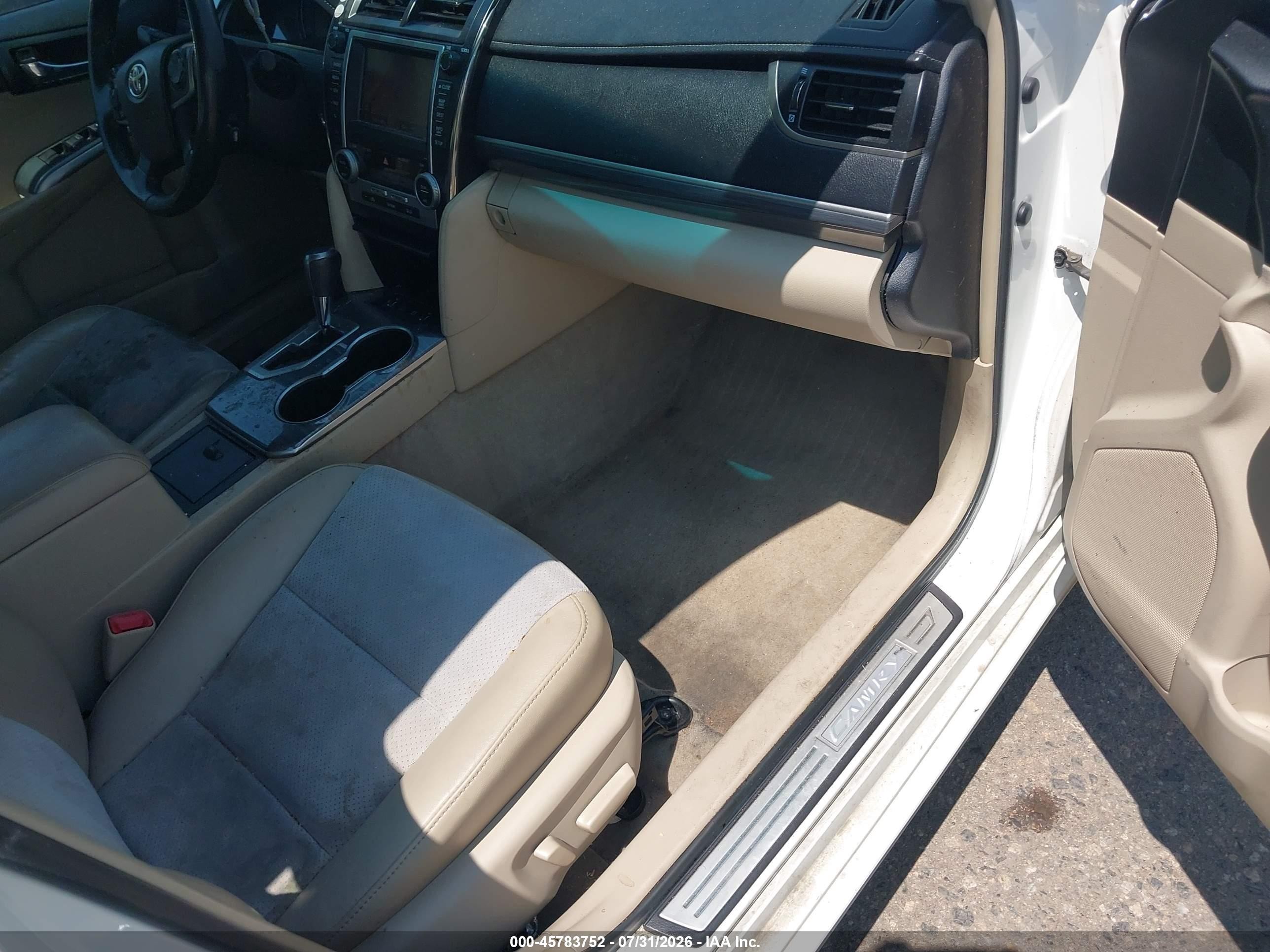 2012 Toyota Camry Hybrid Xle White vin: 4T1BD1FK4CU024712