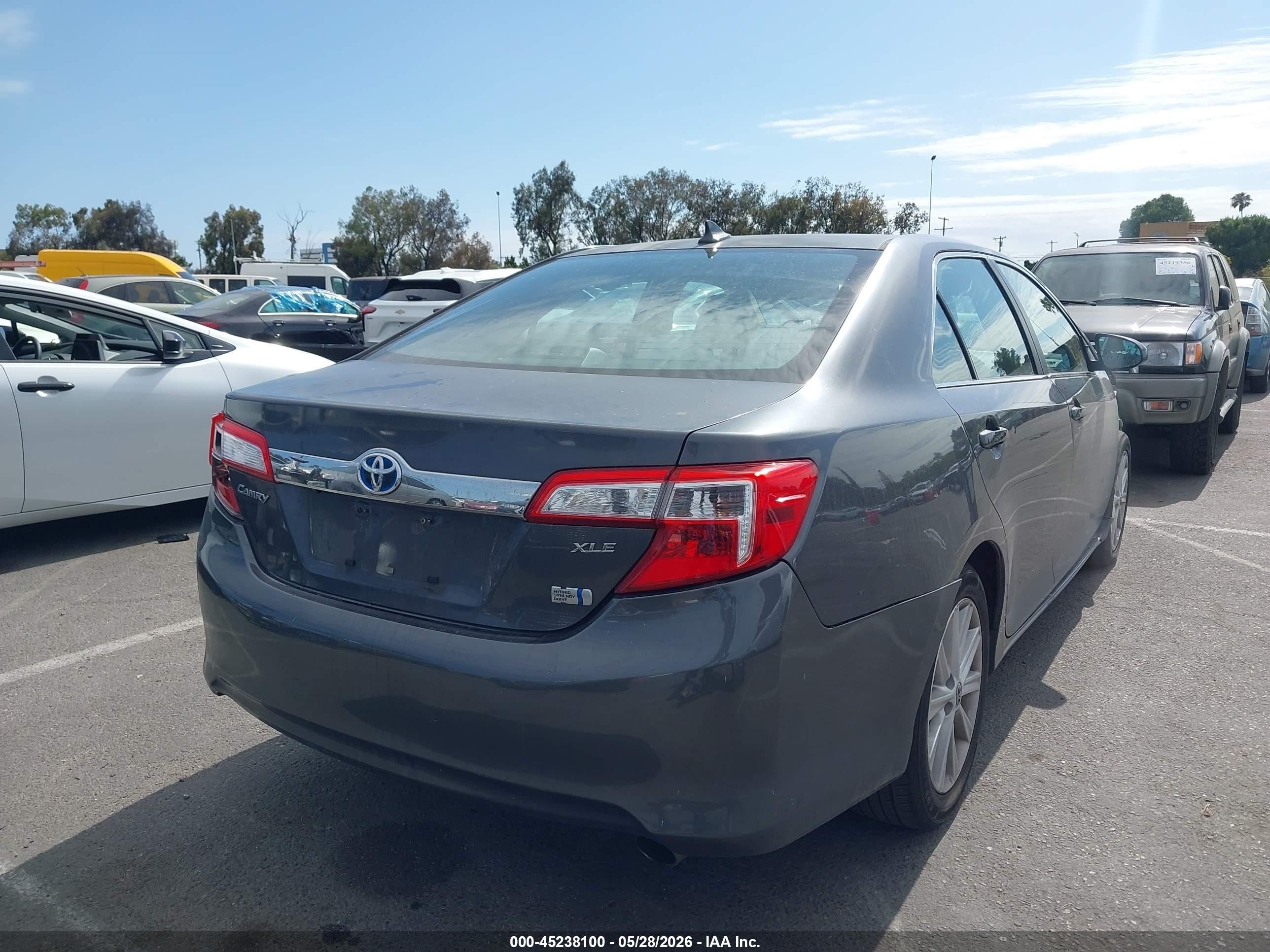 2012 Toyota Camry Hybrid Xle Gray vin: 4T1BD1FK4CU027335