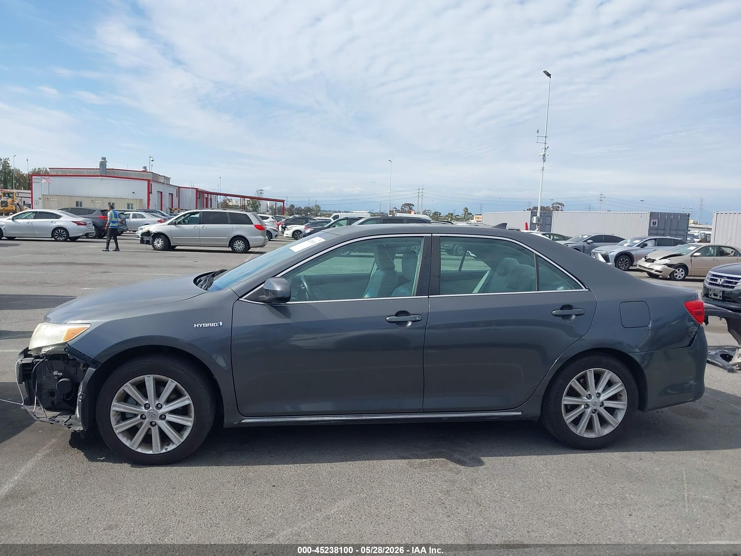2012 Toyota Camry Hybrid Xle Gray vin: 4T1BD1FK4CU027335