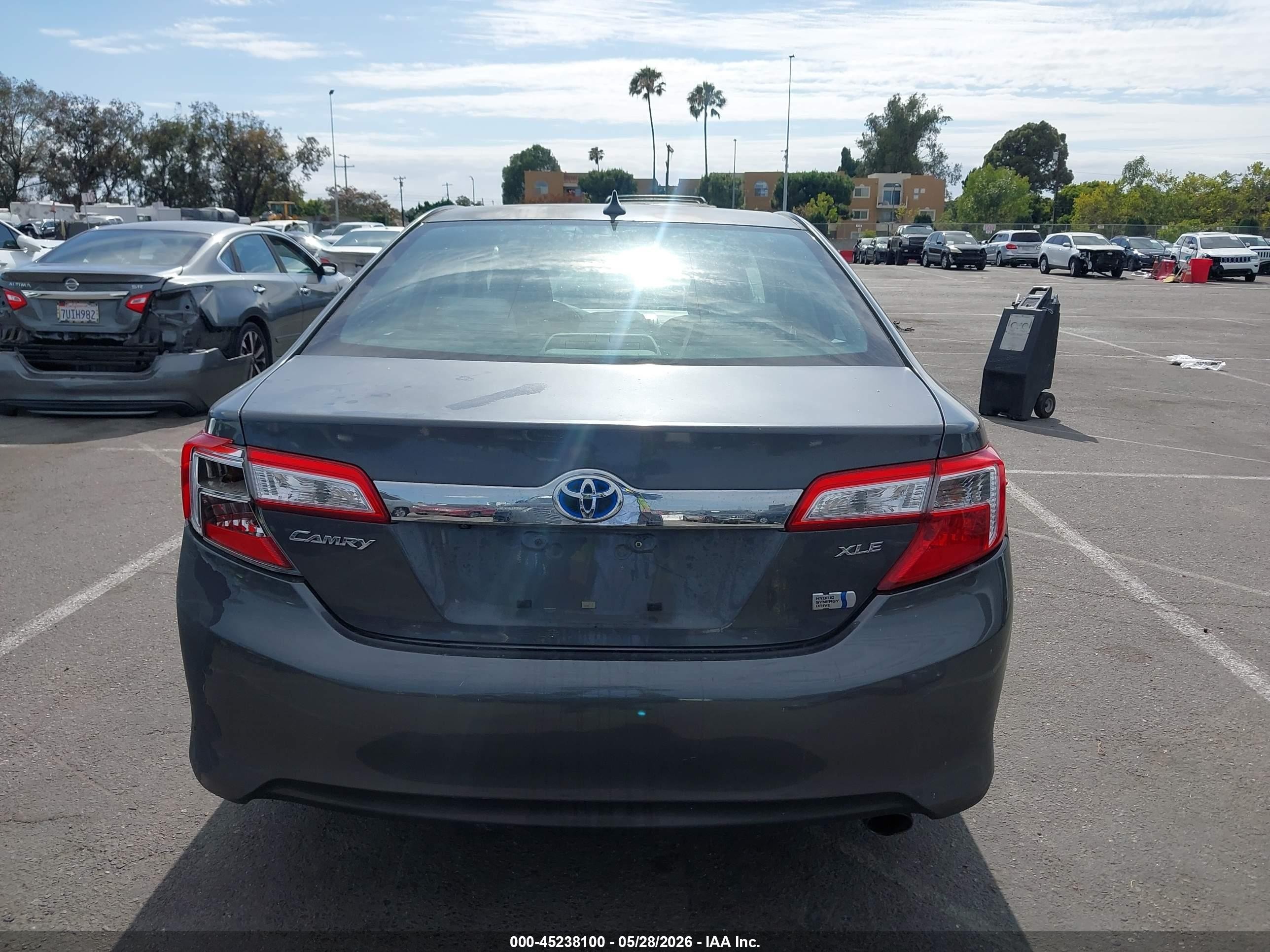 2012 Toyota Camry Hybrid Xle Gray vin: 4T1BD1FK4CU027335
