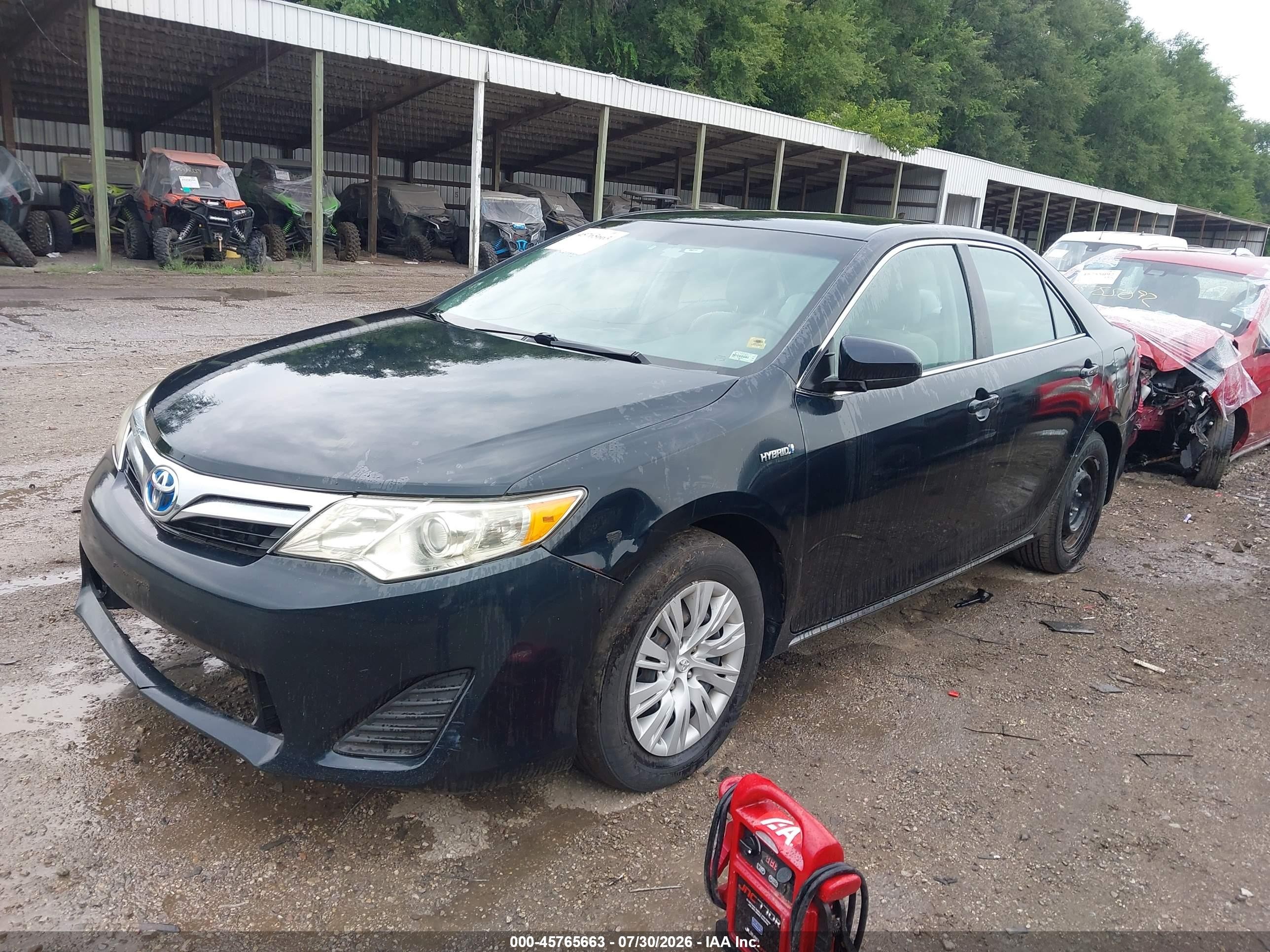 2012 Toyota Camry Hybrid Le Black vin: 4T1BD1FK4CU033720