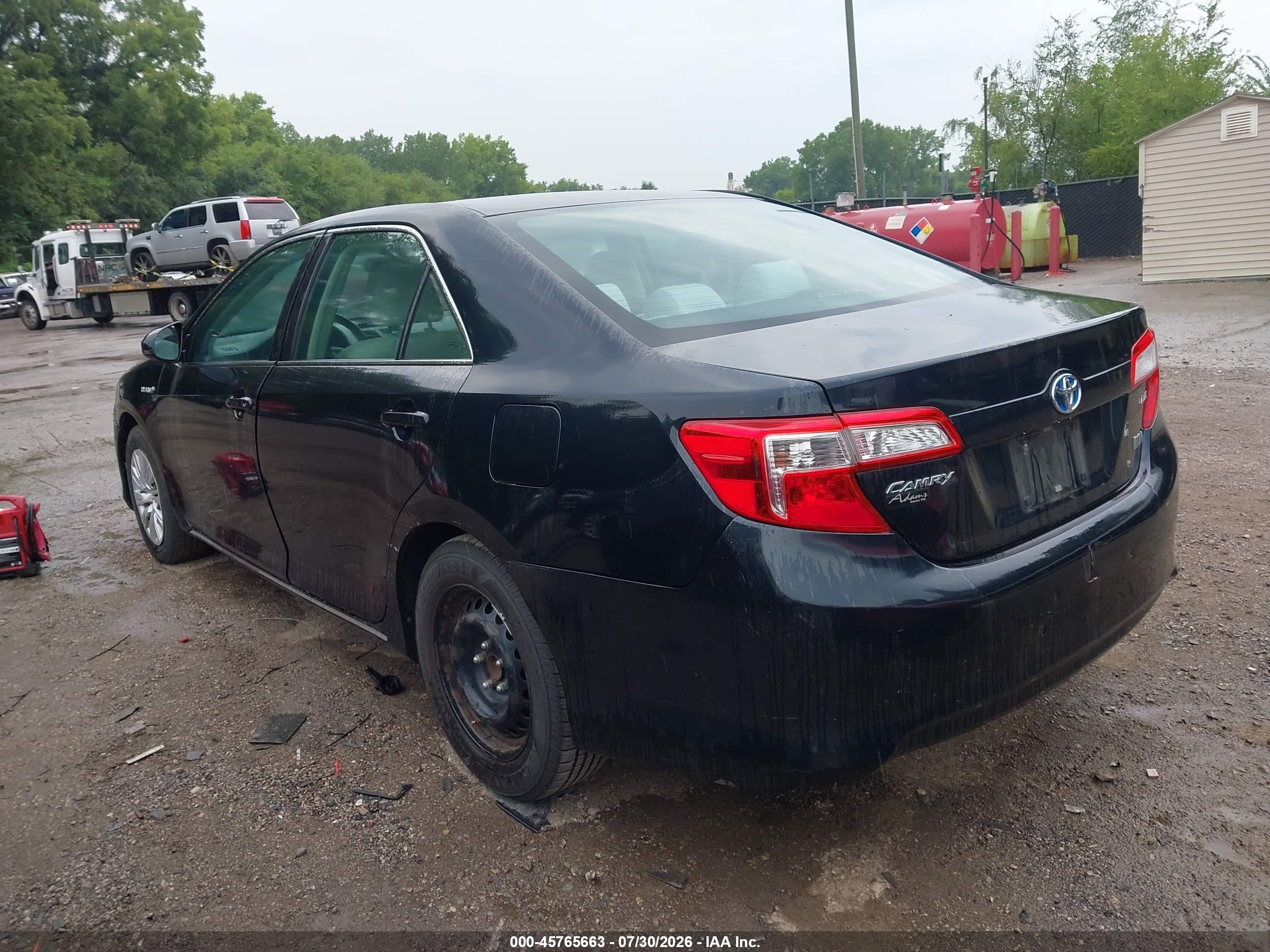 2012 Toyota Camry Hybrid Le Black vin: 4T1BD1FK4CU033720