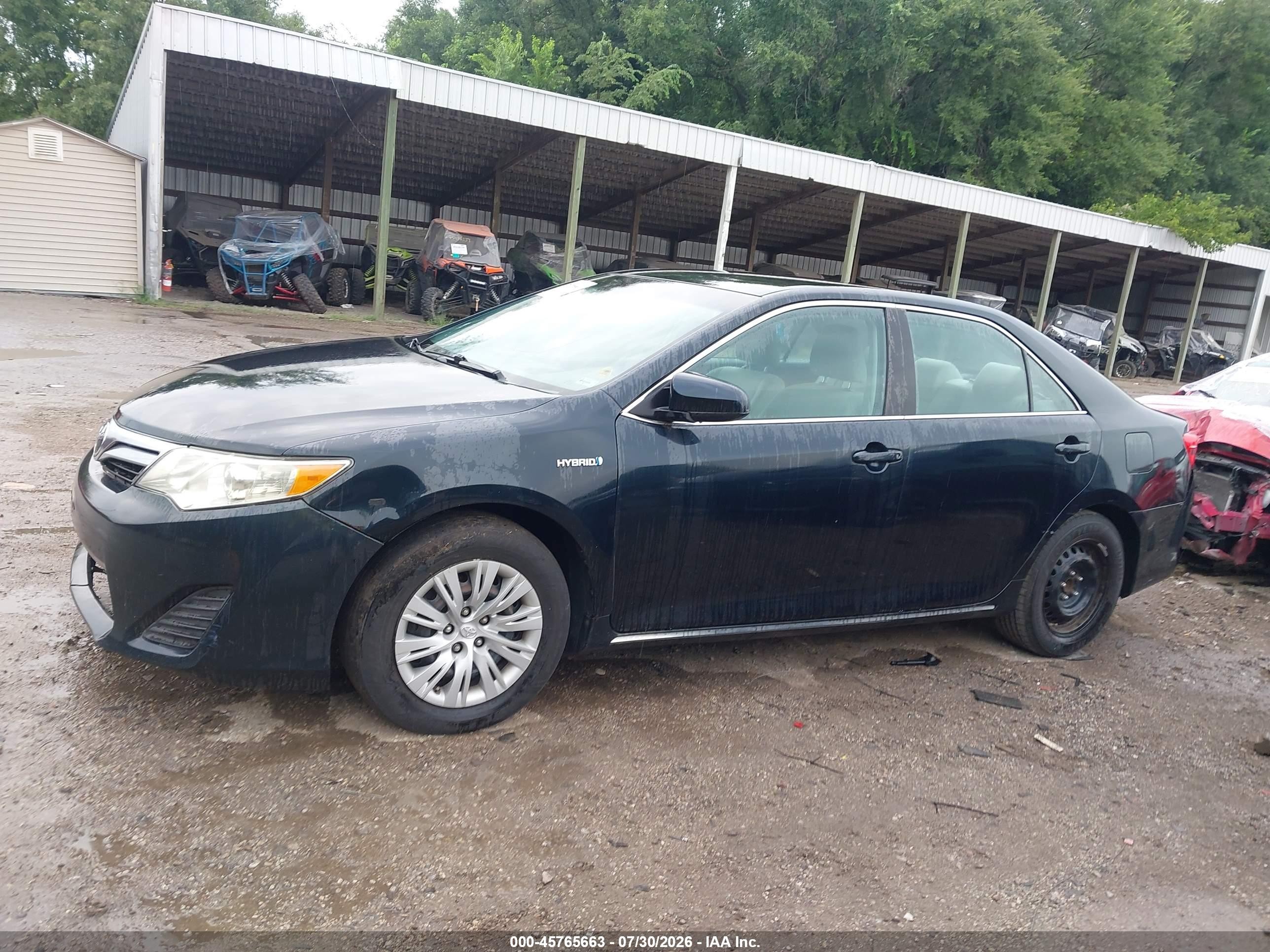2012 Toyota Camry Hybrid Le Black vin: 4T1BD1FK4CU033720