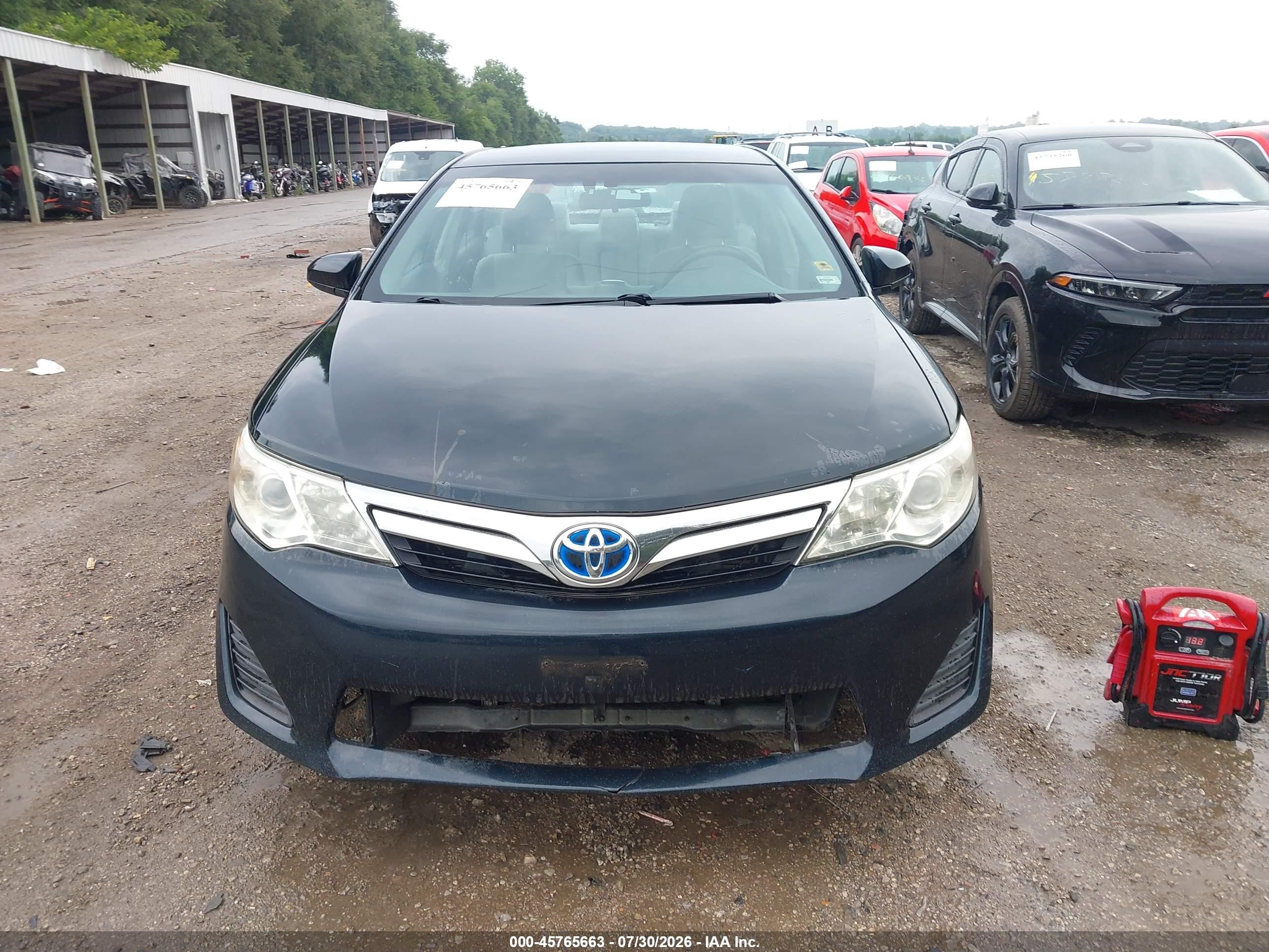 2012 Toyota Camry Hybrid Le Black vin: 4T1BD1FK4CU033720