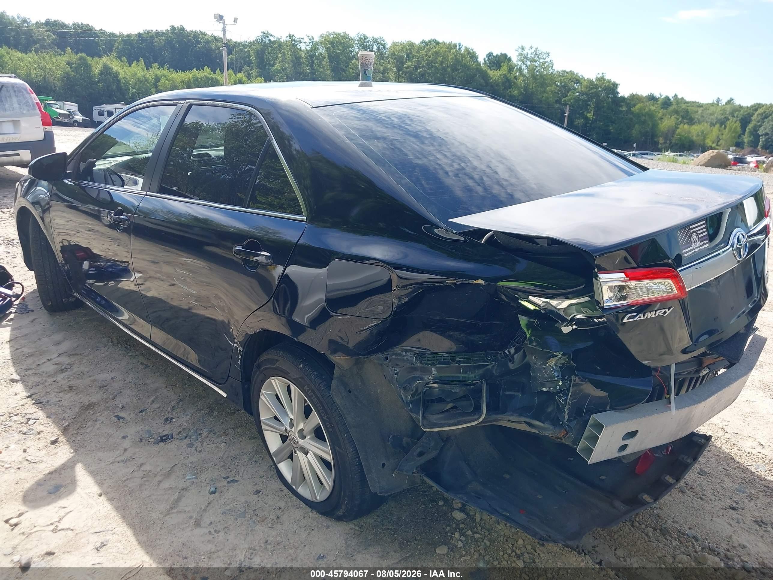 2012 Toyota Camry Hybrid Xle Черный vin: 4T1BD1FK4CU035337