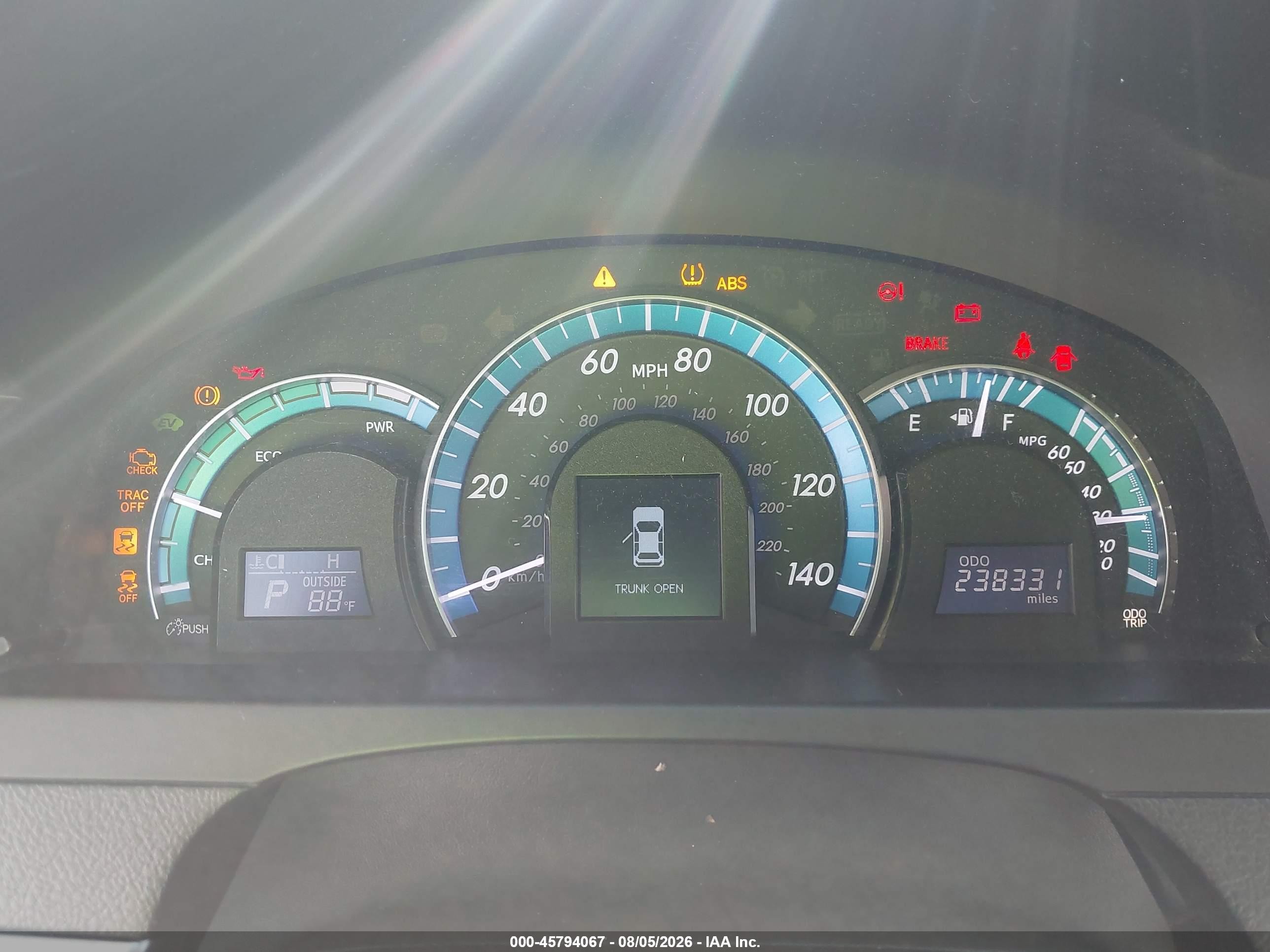2012 Toyota Camry Hybrid Xle Черный vin: 4T1BD1FK4CU035337