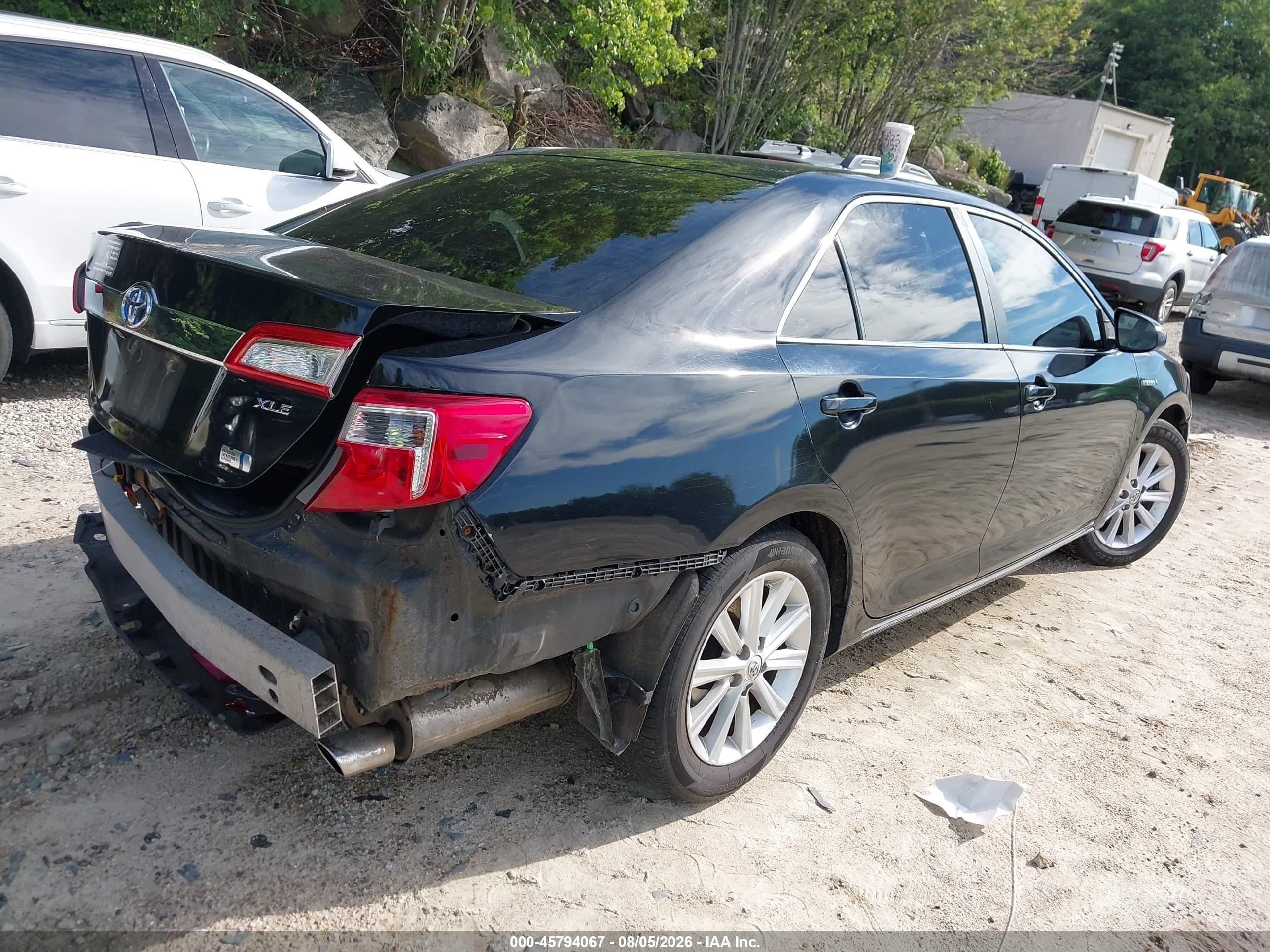 2012 Toyota Camry Hybrid Xle Черный vin: 4T1BD1FK4CU035337