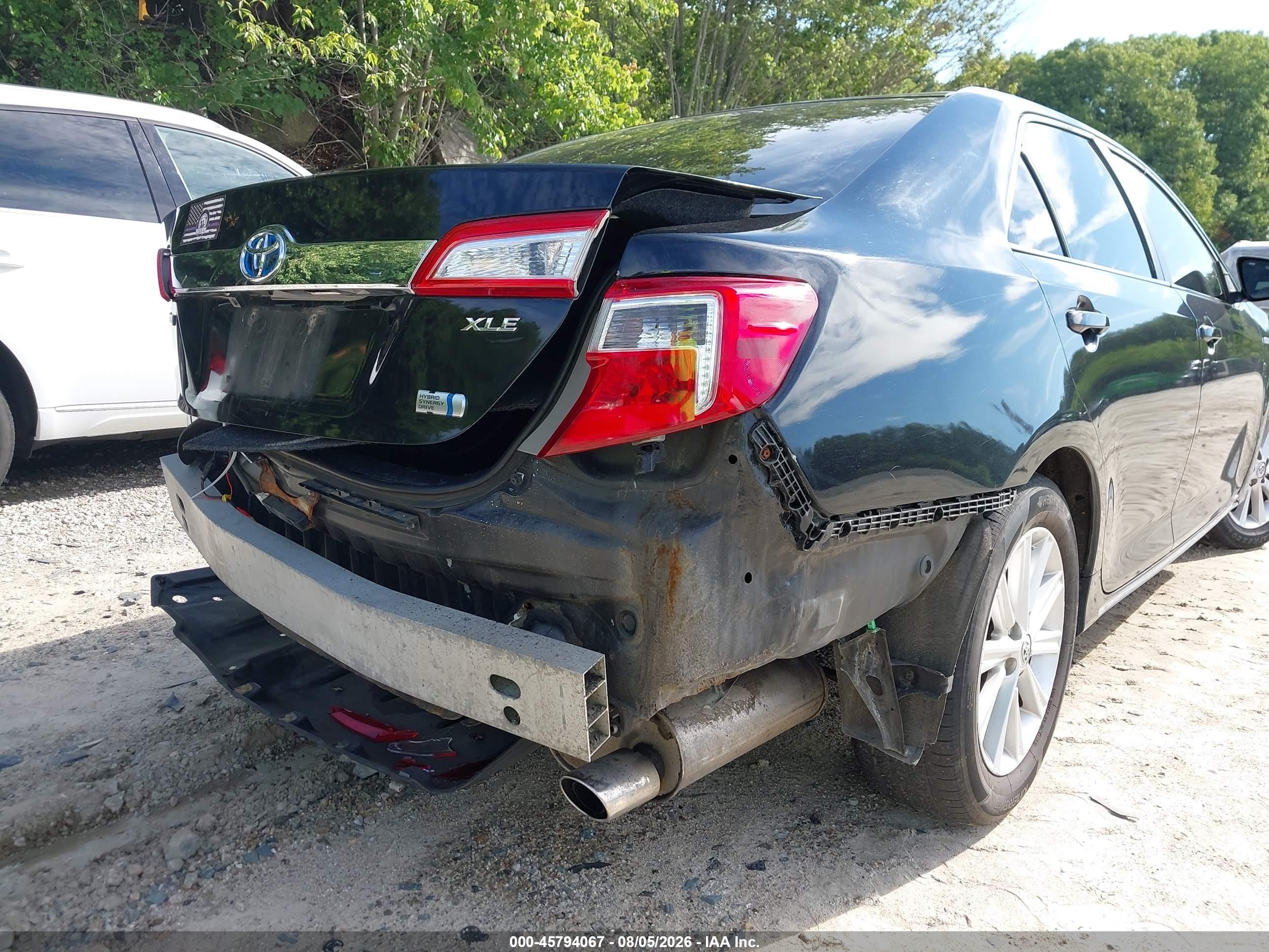 2012 Toyota Camry Hybrid Xle Черный vin: 4T1BD1FK4CU035337