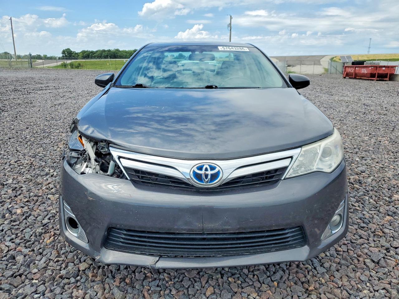 2012 Toyota Camry Hybrid Xle Gray vin: 4T1BD1FK4CU038786