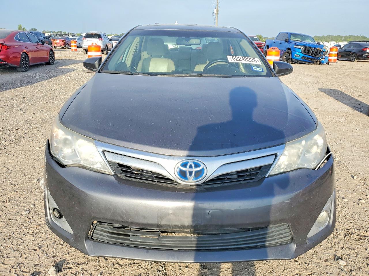 2012 Toyota Camry Hybrid Xle Серый vin: 4T1BD1FK4CU041641
