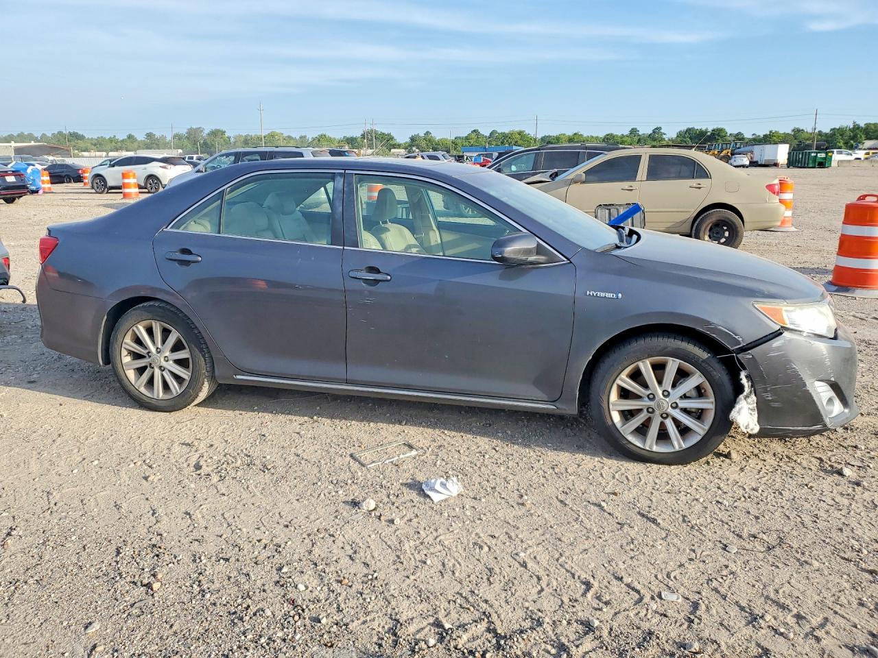 2012 Toyota Camry Hybrid Xle Серый vin: 4T1BD1FK4CU041641