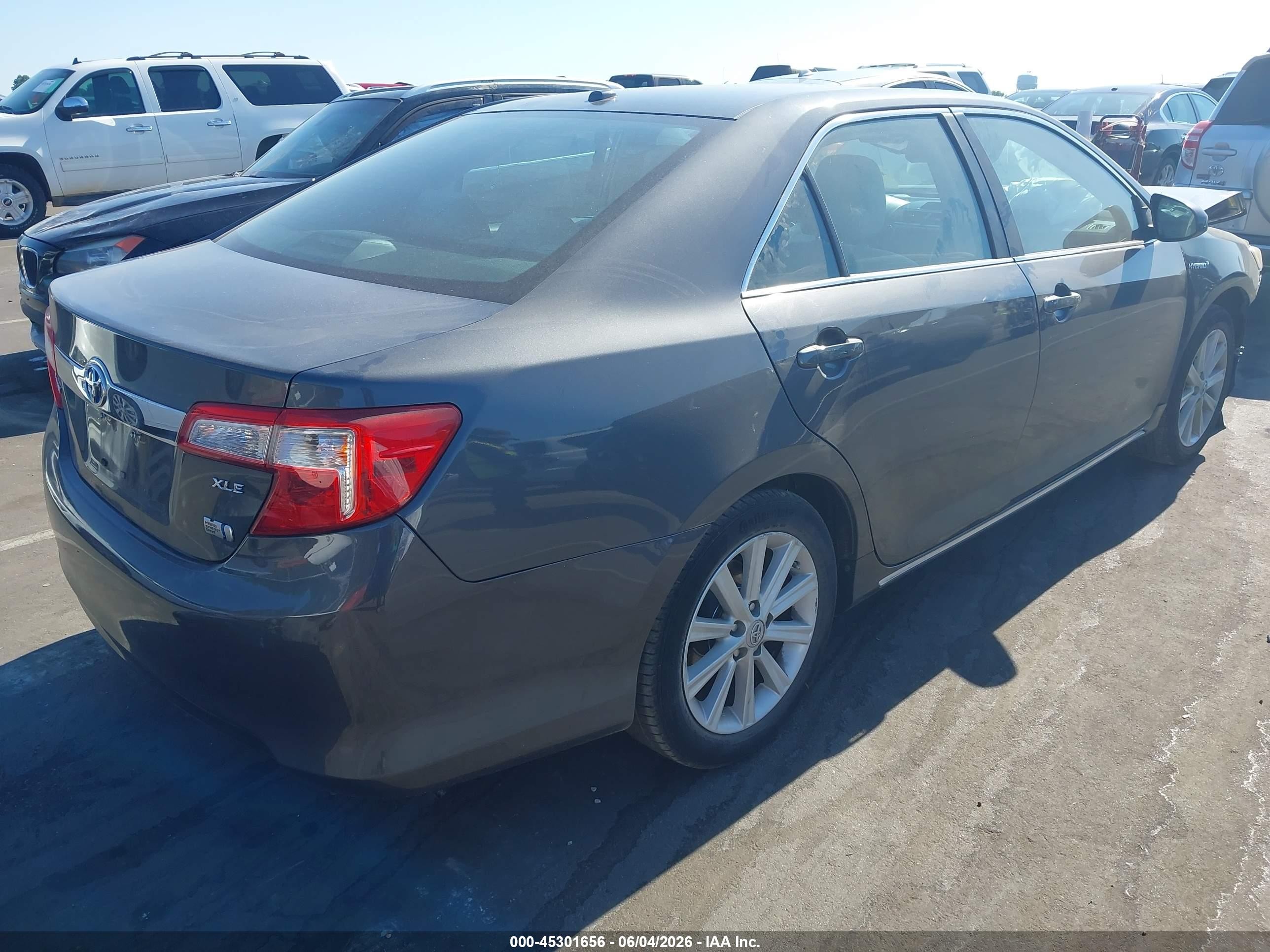 2012 Toyota Camry Hybrid Xle Gray vin: 4T1BD1FK4CU043888