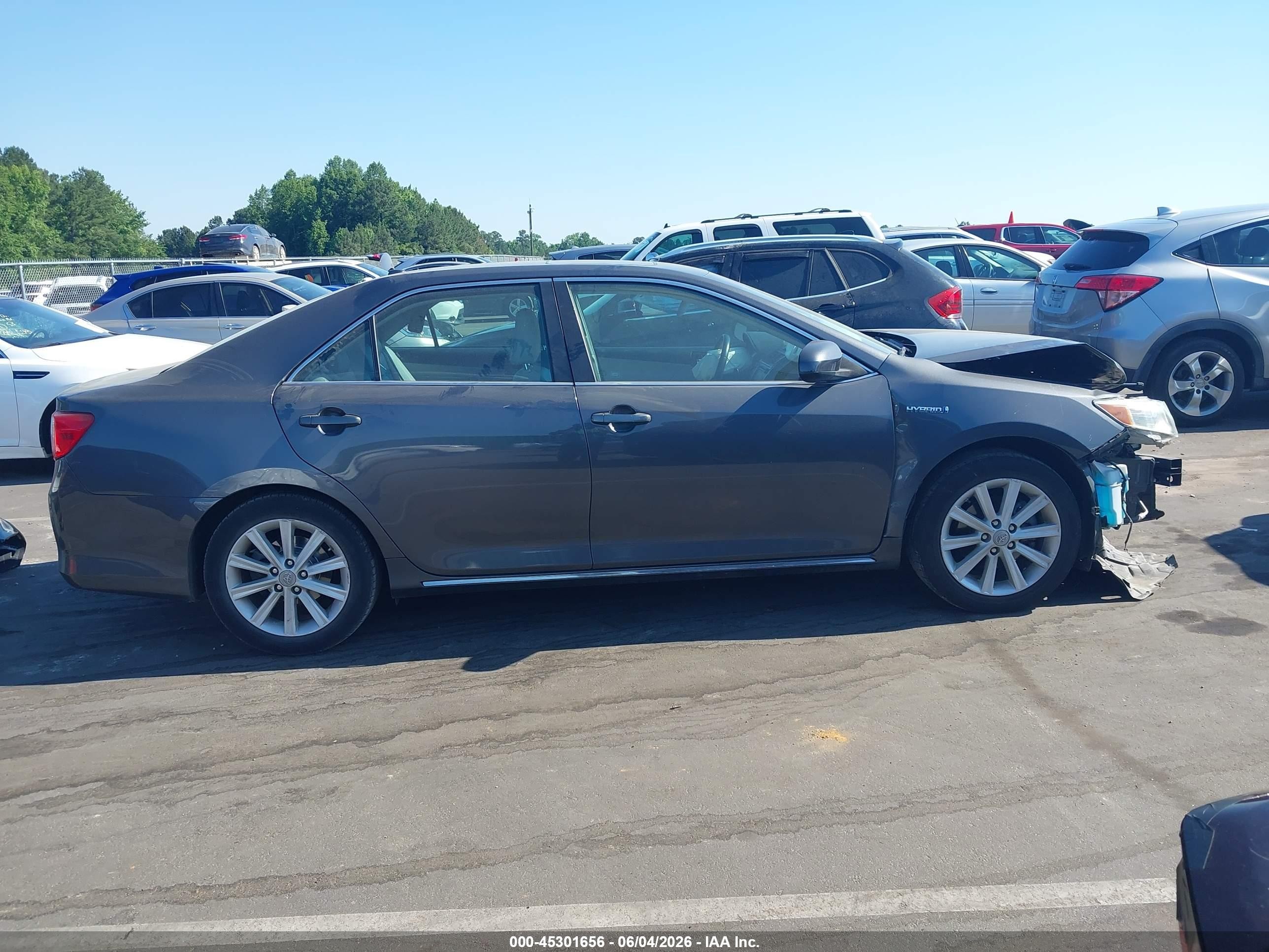 2012 Toyota Camry Hybrid Xle Gray vin: 4T1BD1FK4CU043888