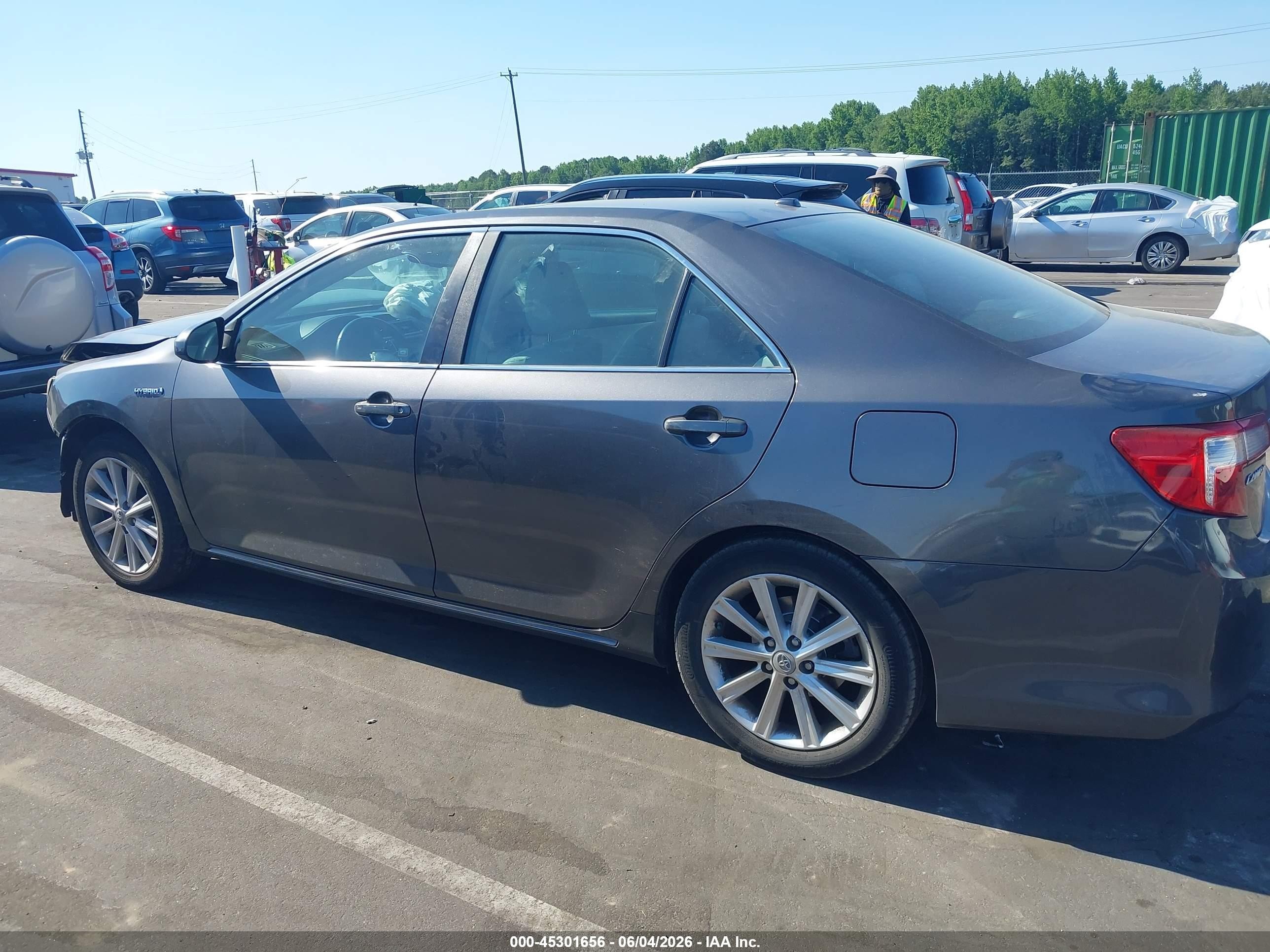 2012 Toyota Camry Hybrid Xle Gray vin: 4T1BD1FK4CU043888
