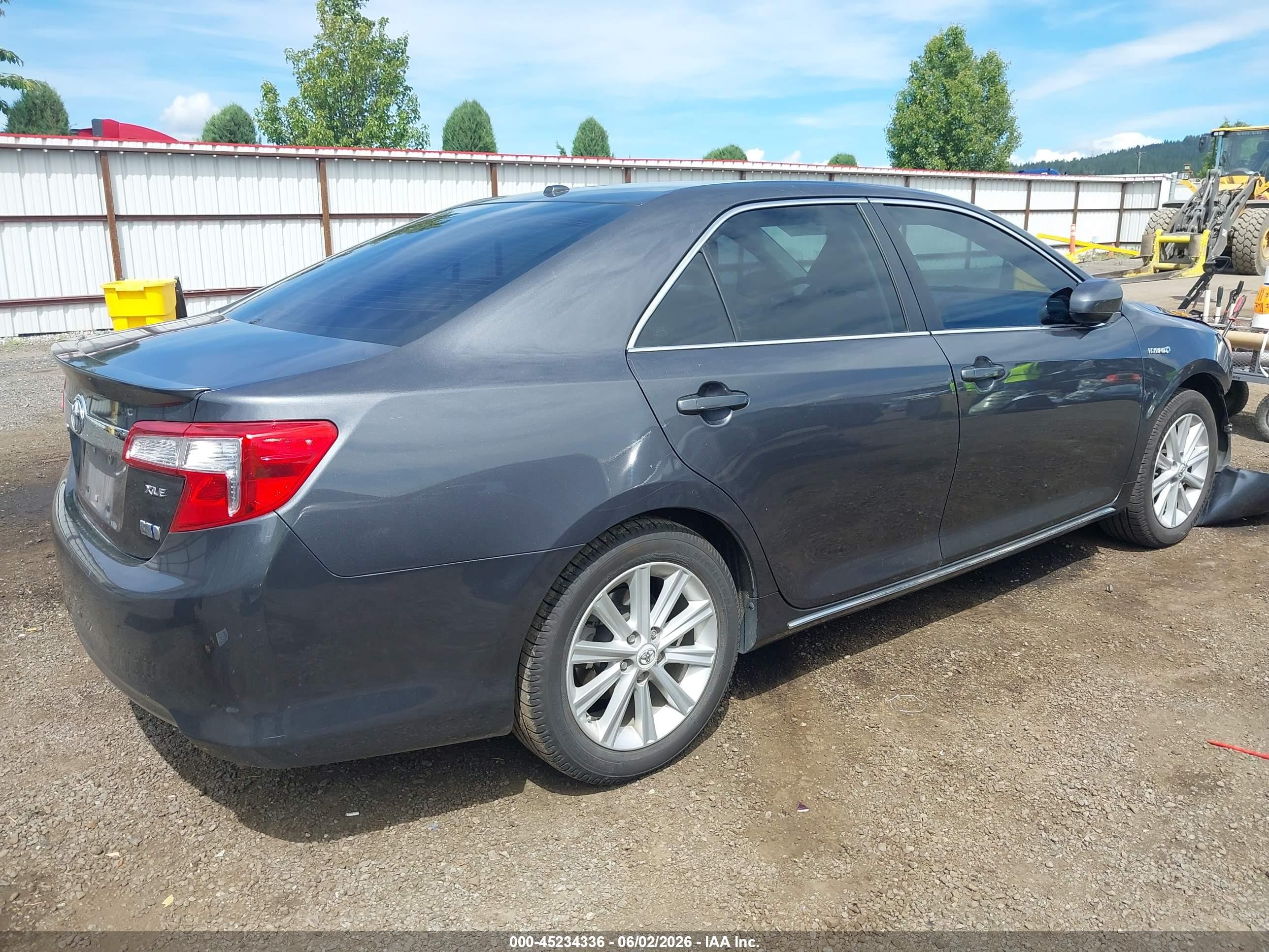 2012 Toyota Camry Hybrid Xle Gray vin: 4T1BD1FK4CU043955