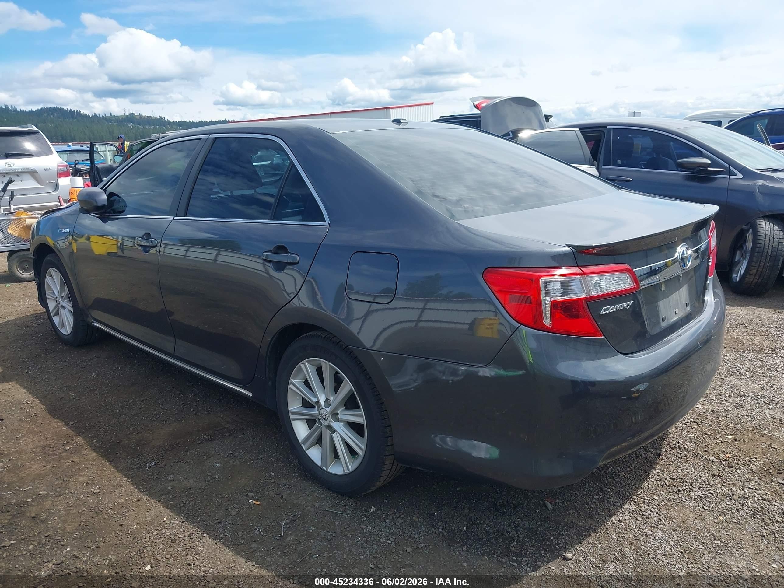 2012 Toyota Camry Hybrid Xle Gray vin: 4T1BD1FK4CU043955
