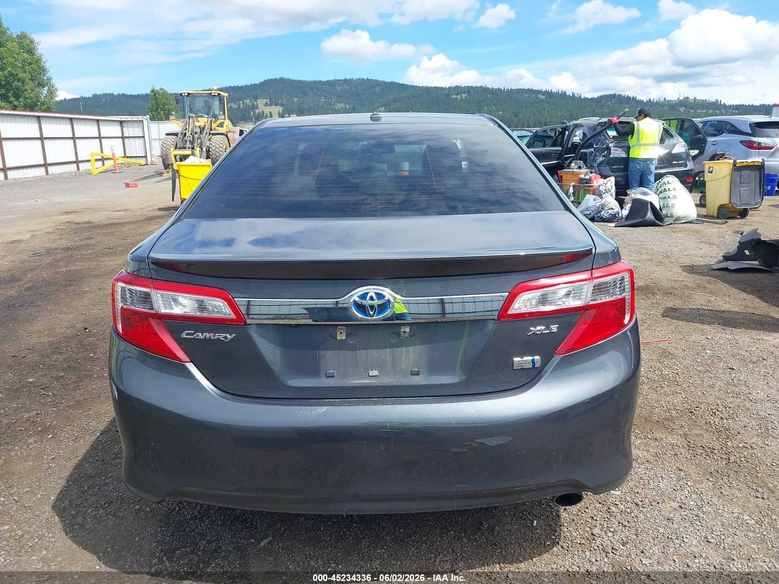 2012 Toyota Camry Hybrid Xle Gray vin: 4T1BD1FK4CU043955