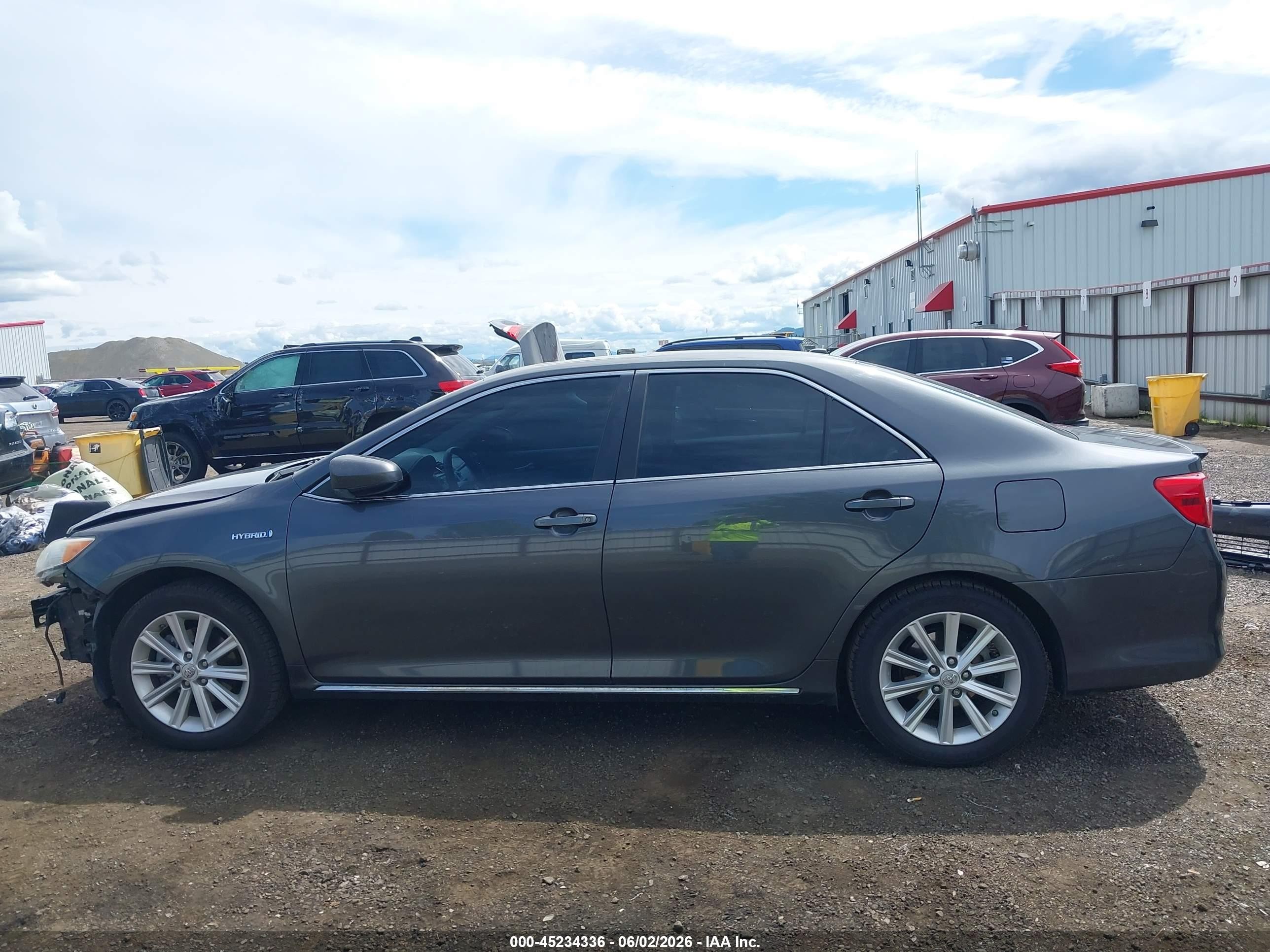 2012 Toyota Camry Hybrid Xle Gray vin: 4T1BD1FK4CU043955