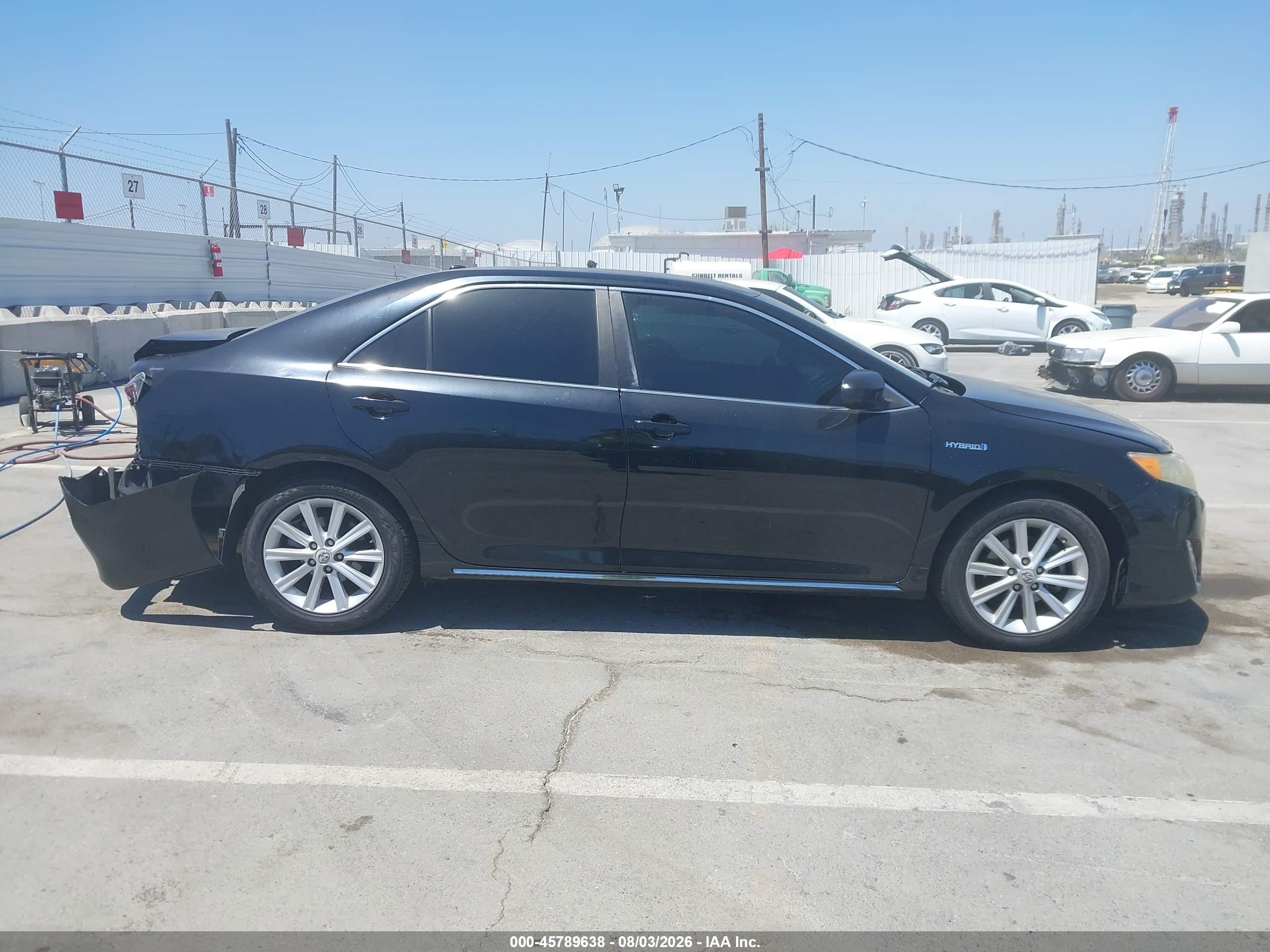2012 Toyota Camry Hybrid Xle Black vin: 4T1BD1FK4CU053062