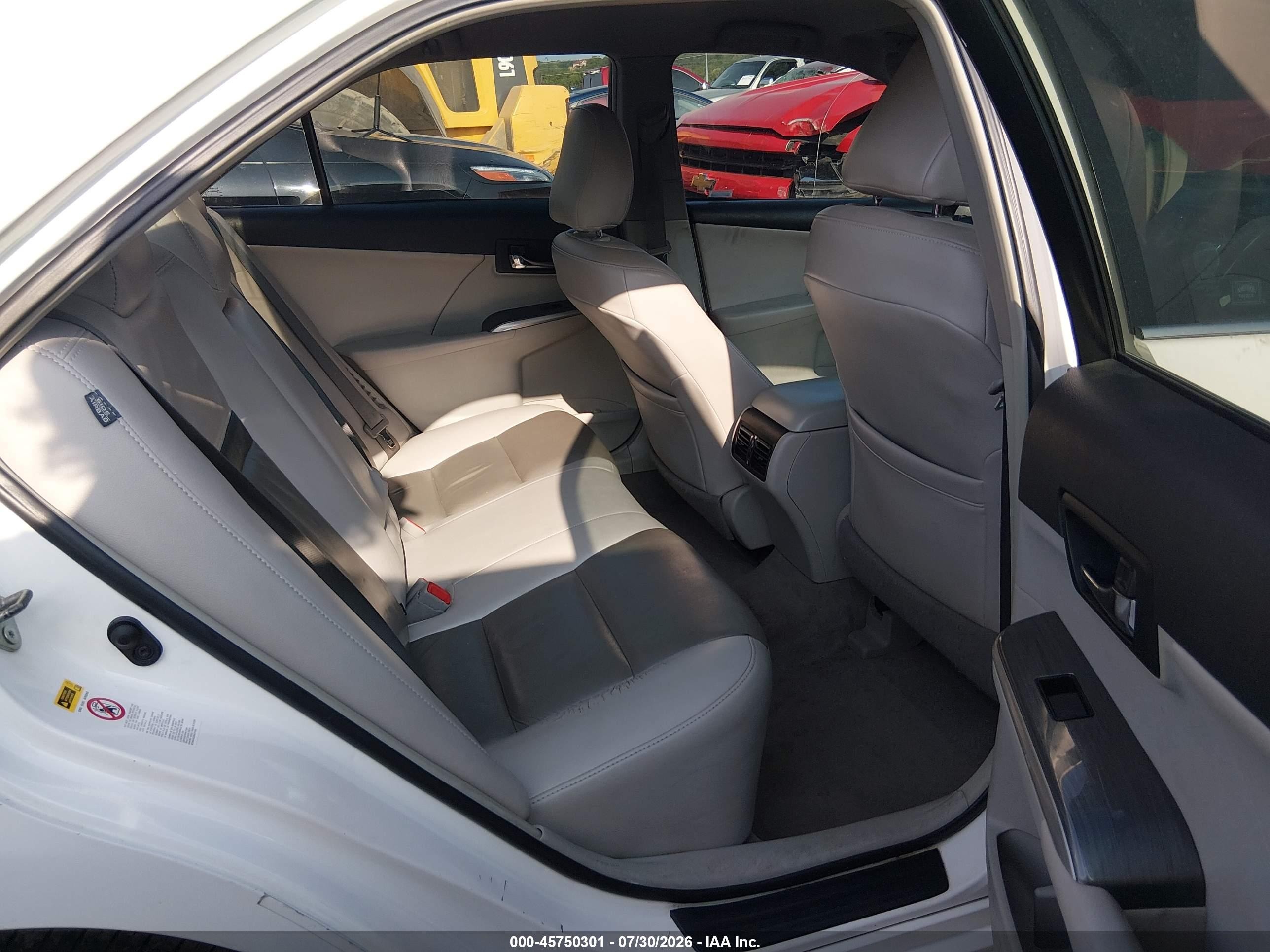 2012 Toyota Camry Hybrid Xle White vin: 4T1BD1FK4CU058231