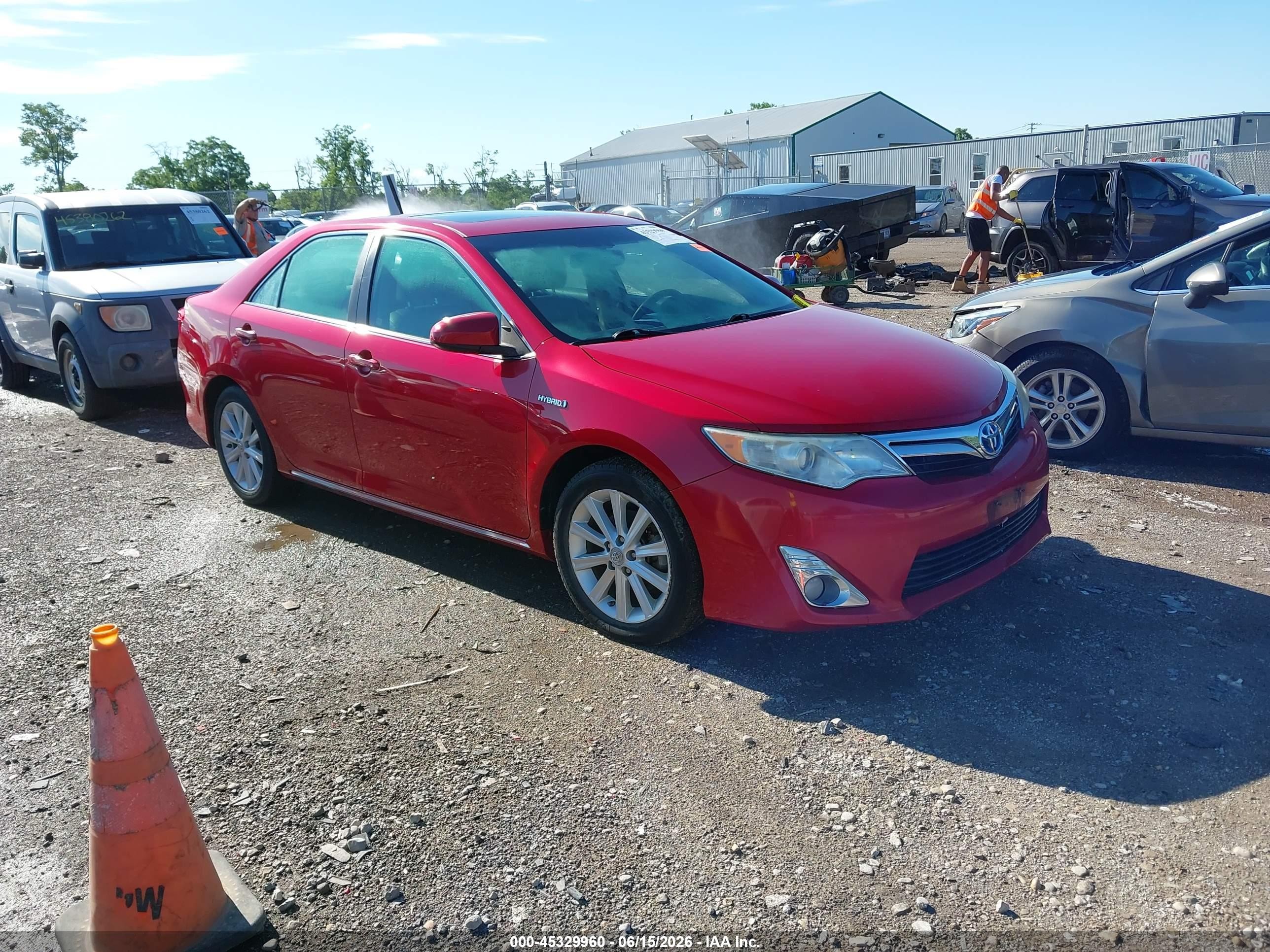 2013 Toyota Camry Hybrid Xle Красный vin: 4T1BD1FK4DU067612
