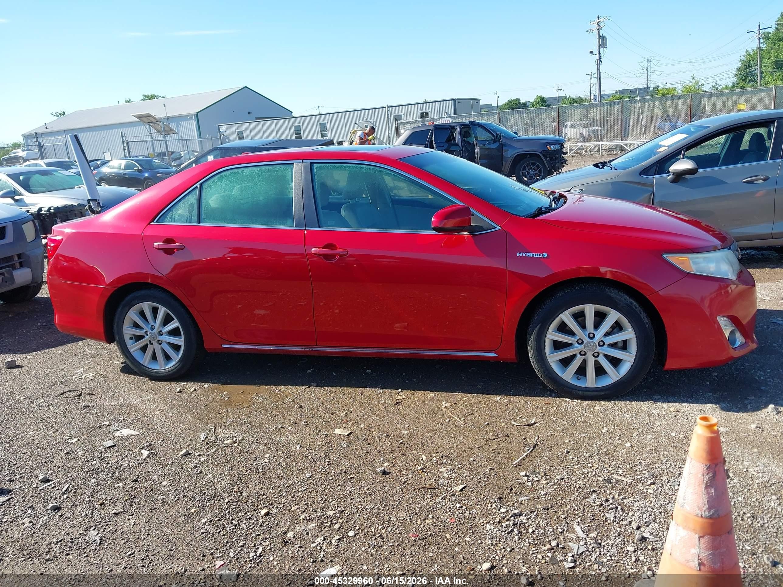 2013 Toyota Camry Hybrid Xle Красный vin: 4T1BD1FK4DU067612