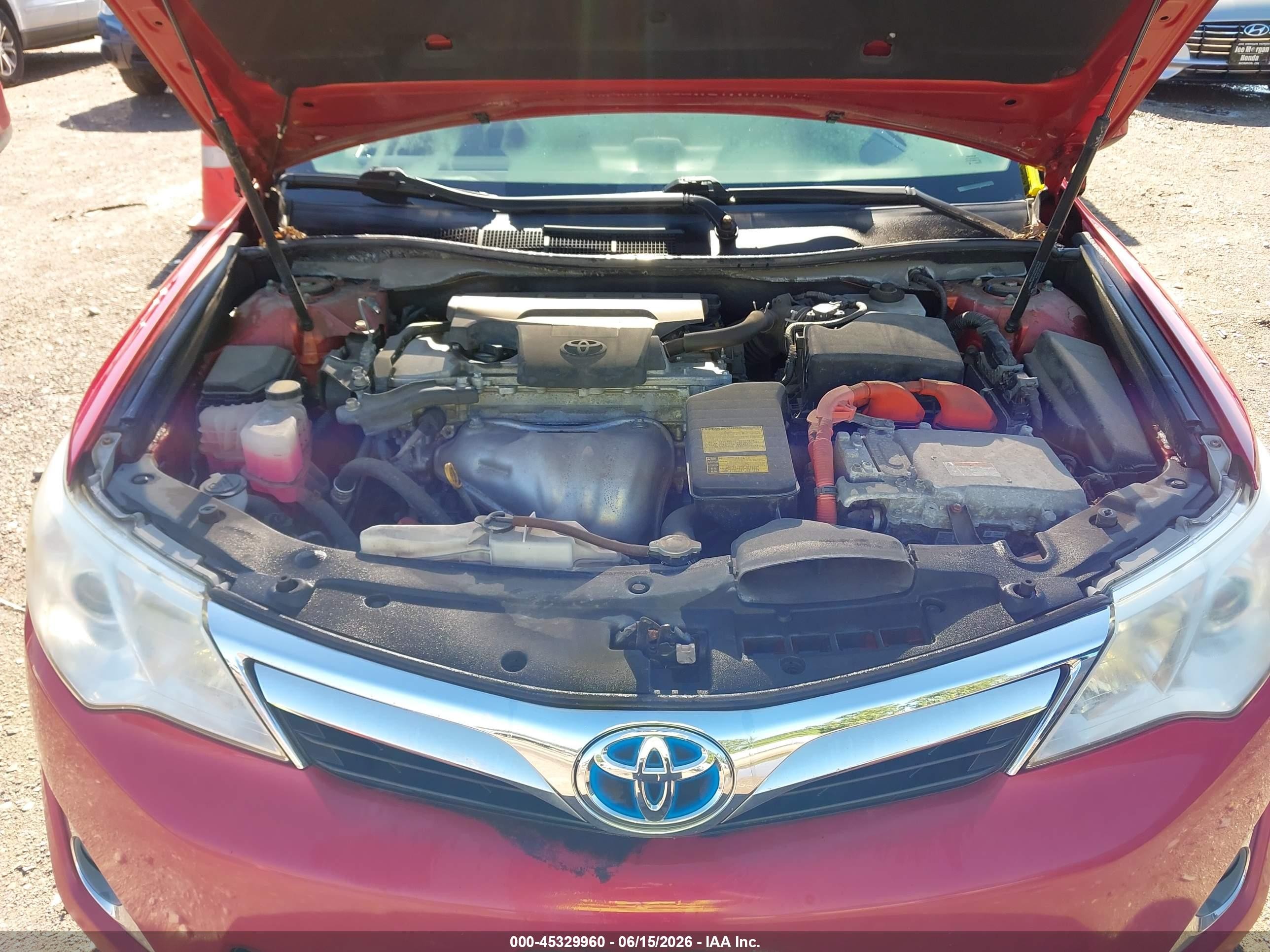 2013 Toyota Camry Hybrid Xle Красный vin: 4T1BD1FK4DU067612