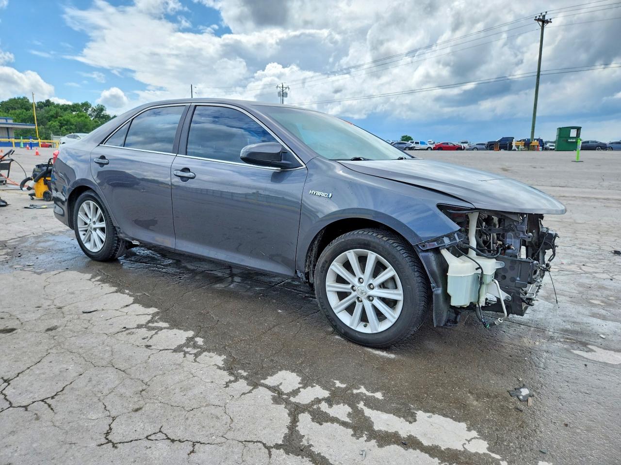 2013 Toyota Camry Hybrid Xle Gray vin: 4T1BD1FK4DU078173