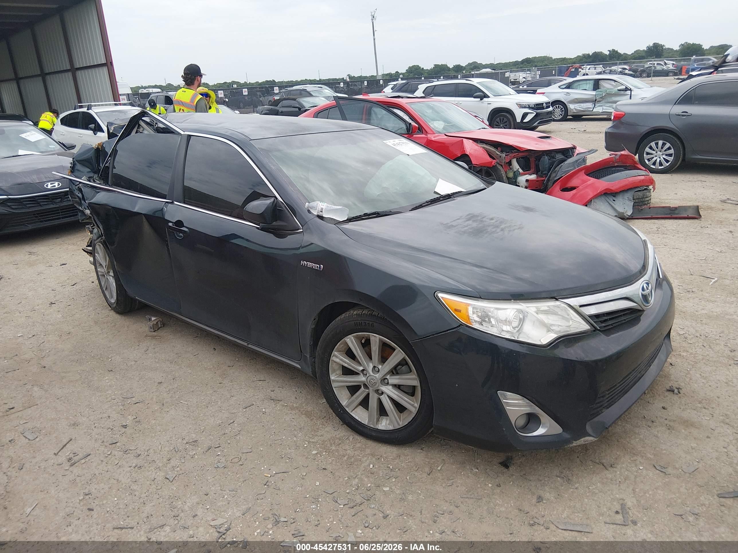 2013 Toyota Camry Hybrid Xle Black vin: 4T1BD1FK4DU083048